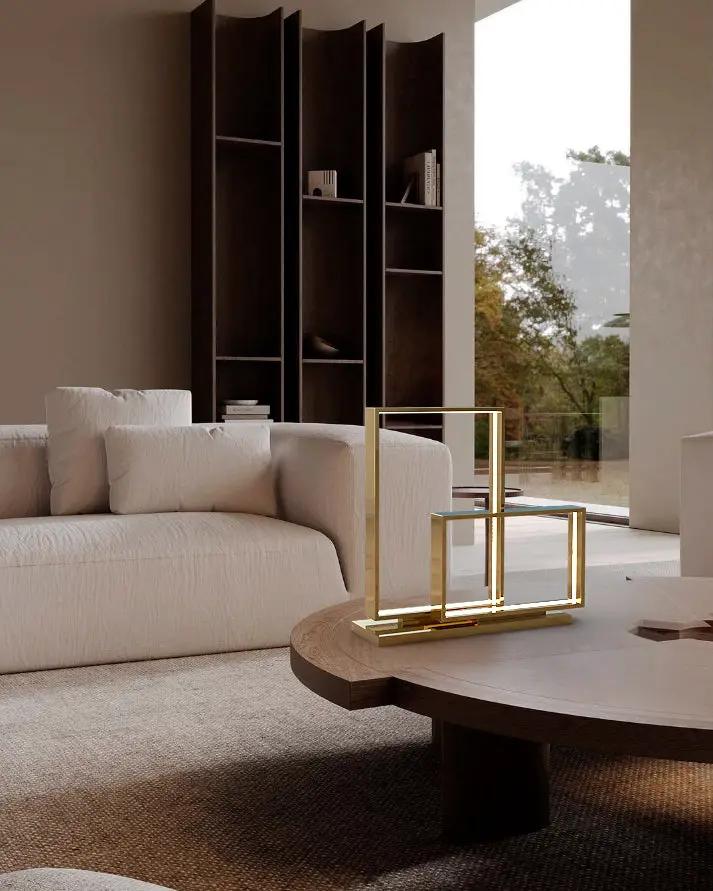 gold table lamp