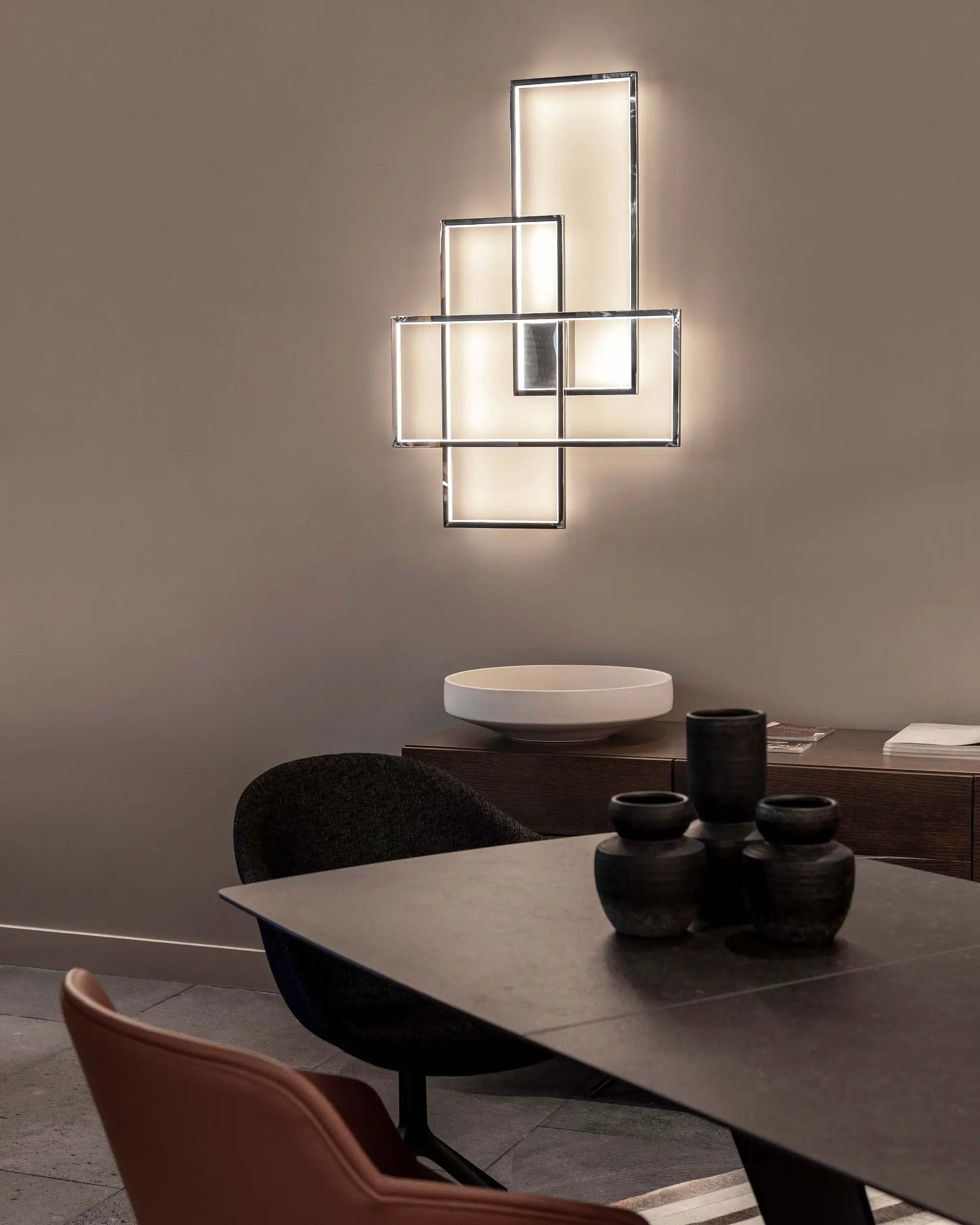 chrome wall sconce