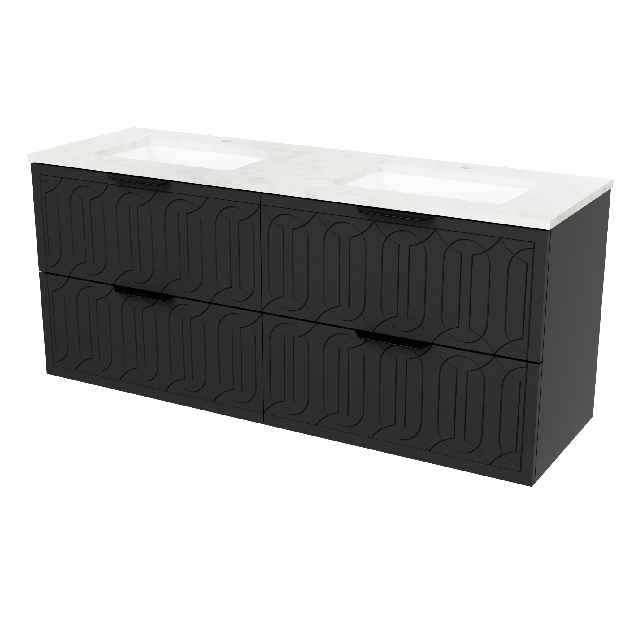 Timberline Elenora 60 inch Wall Hung Vanity Set