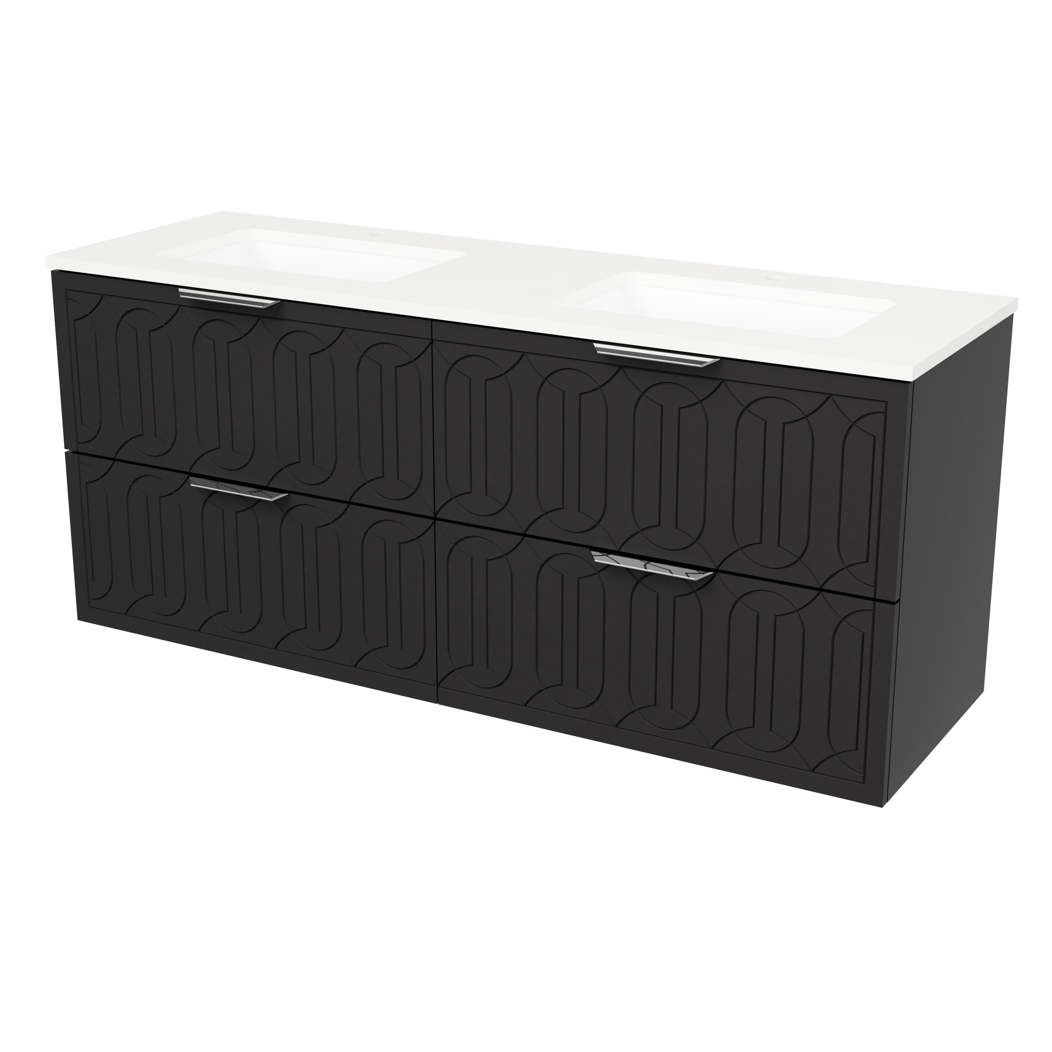 Timberline Elenora 60 inch Wall Hung Vanity Set