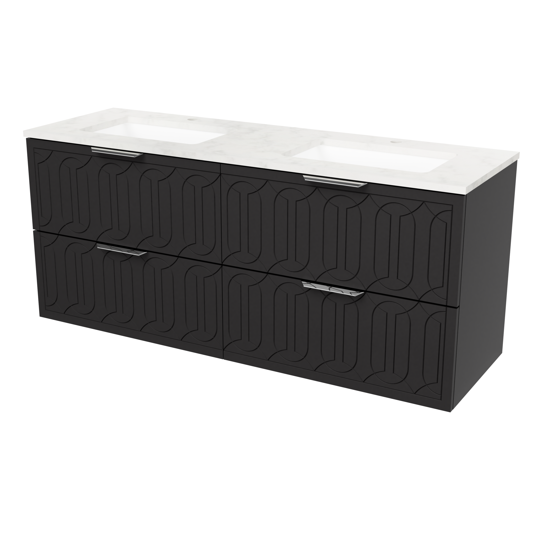 Timberline Elenora 60 inch Wall Hung Vanity Set by Timberline