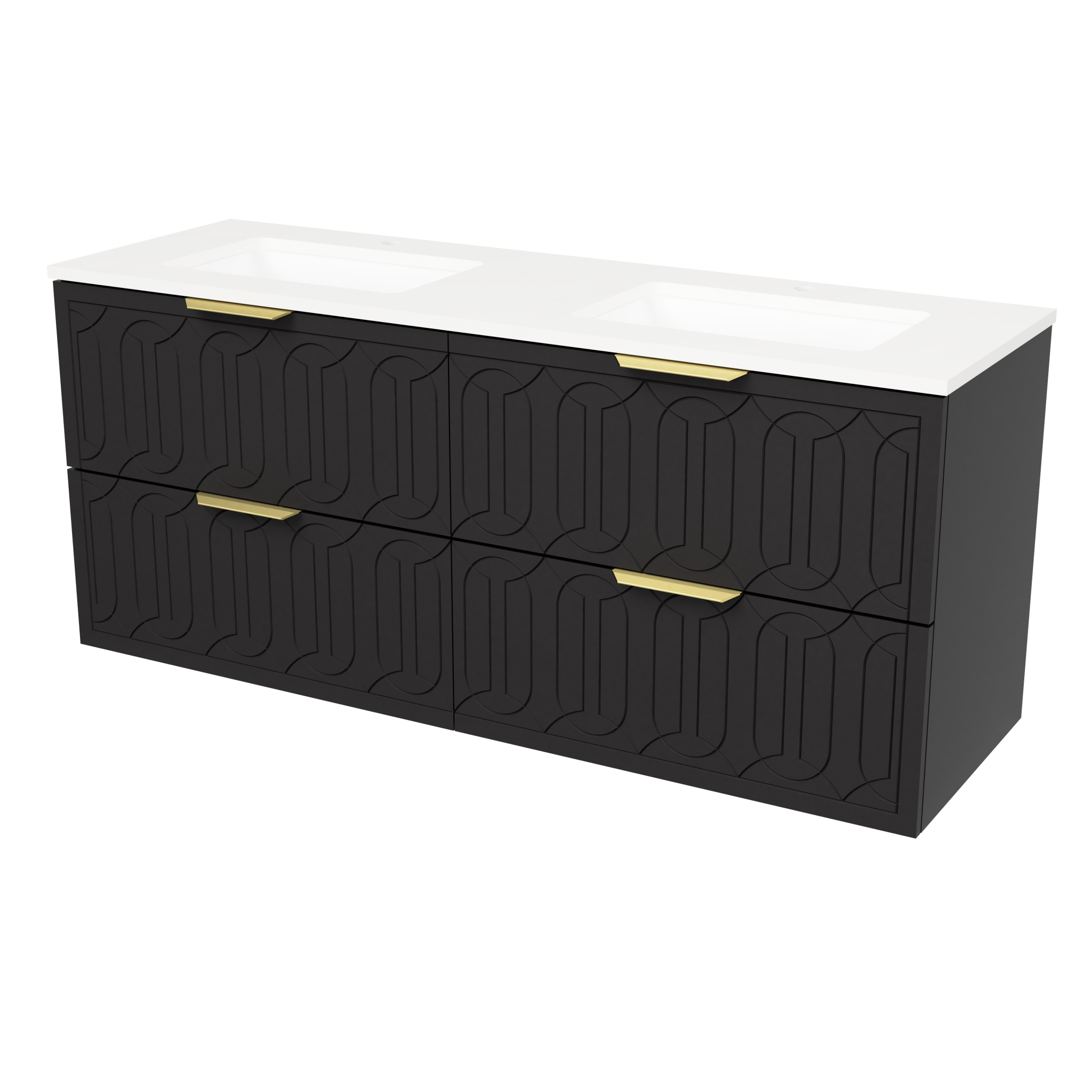 Timberline Elenora 60 inch Wall Hung Vanity Set