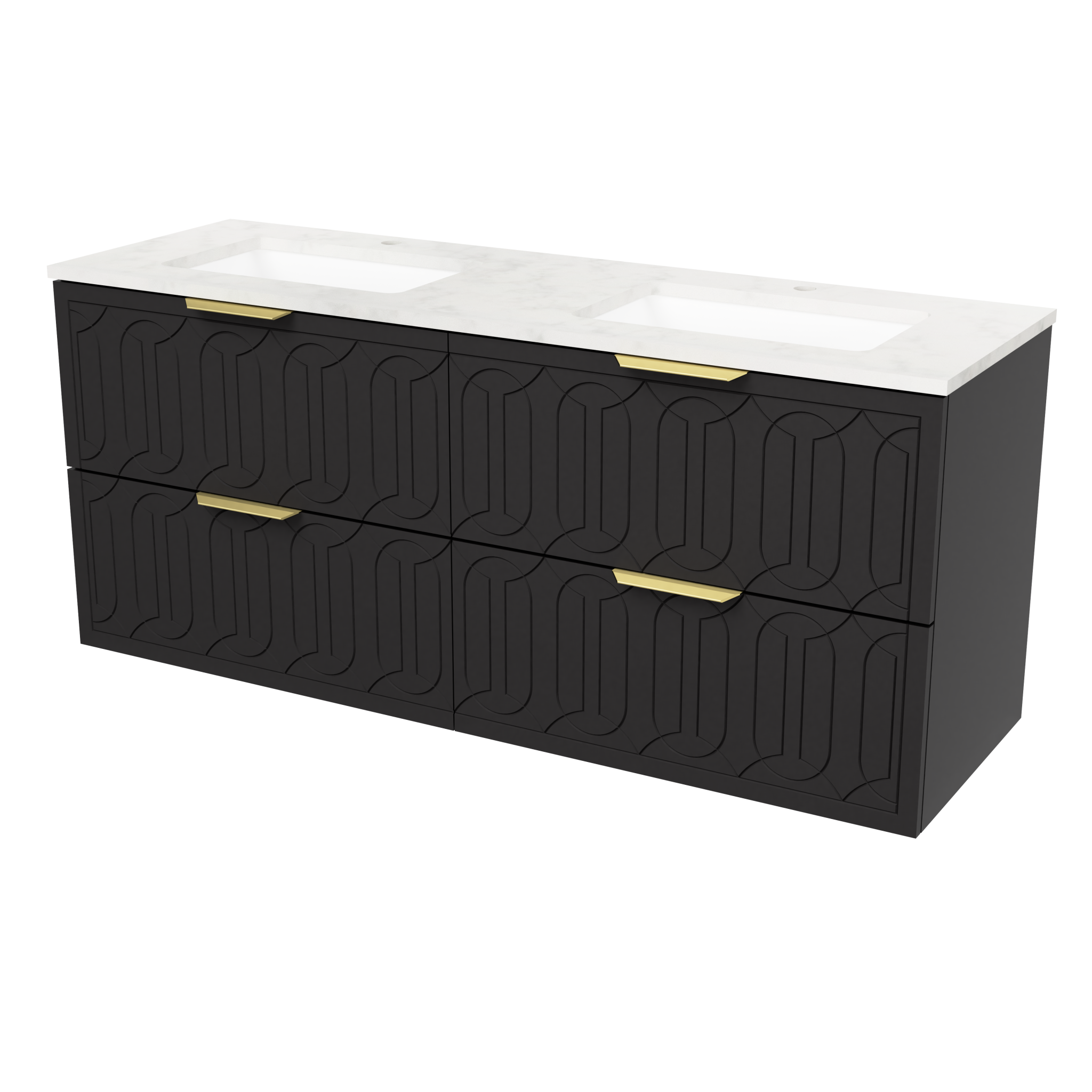 Timberline Elenora 60 inch Wall Hung Vanity Set