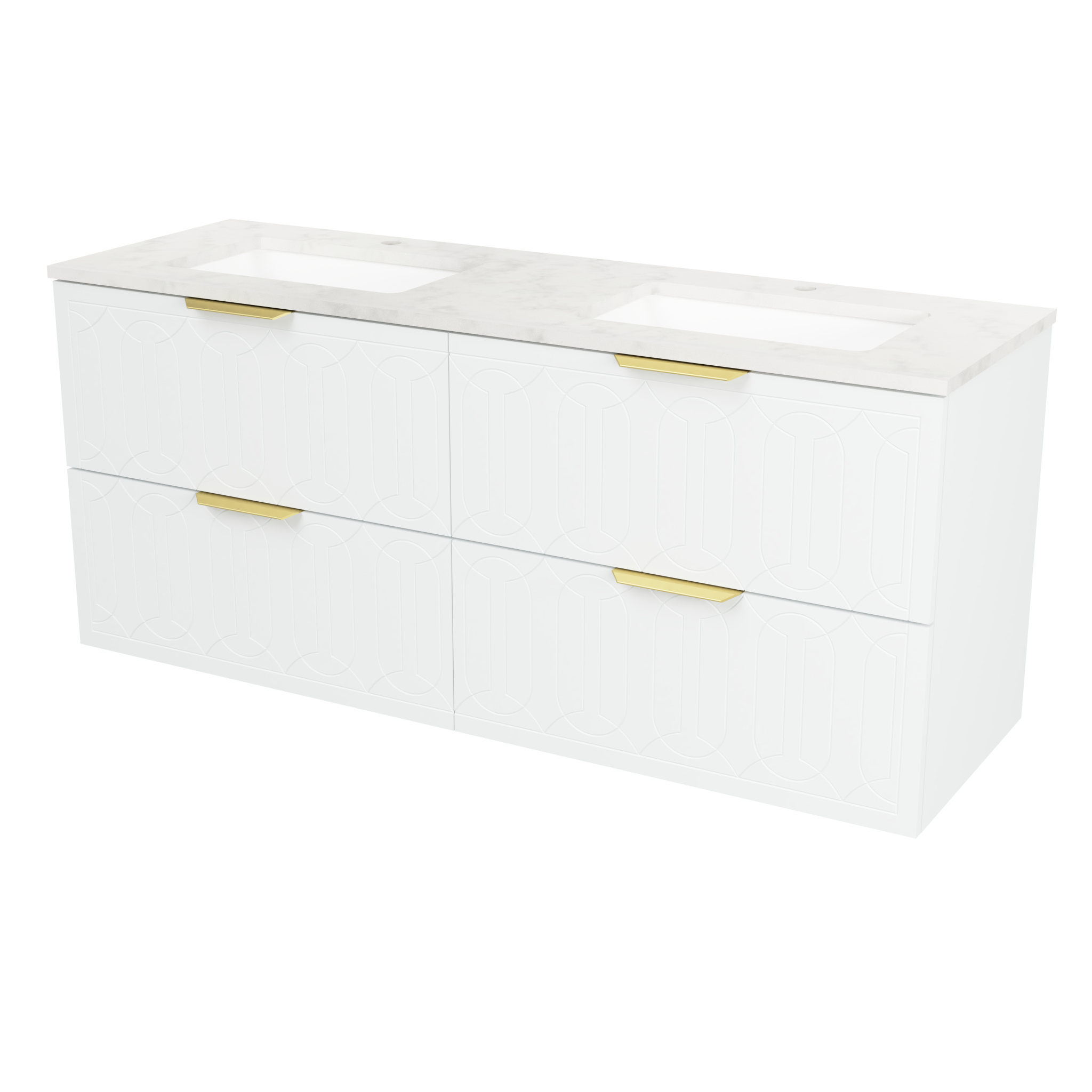 Timberline Elenora 60 inch Wall Hung Vanity Set by Timberline