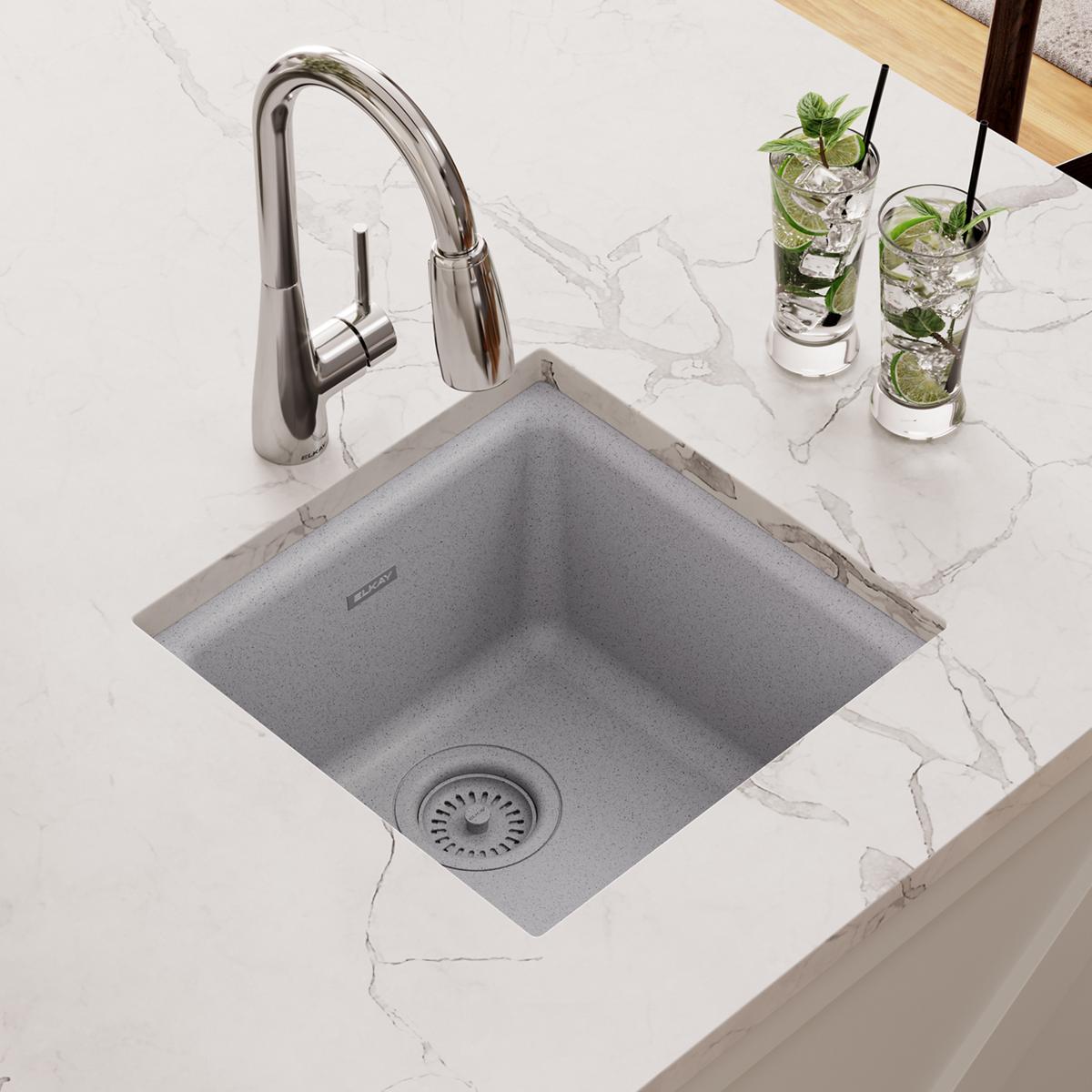 greystone single bowl dual mount bar sink