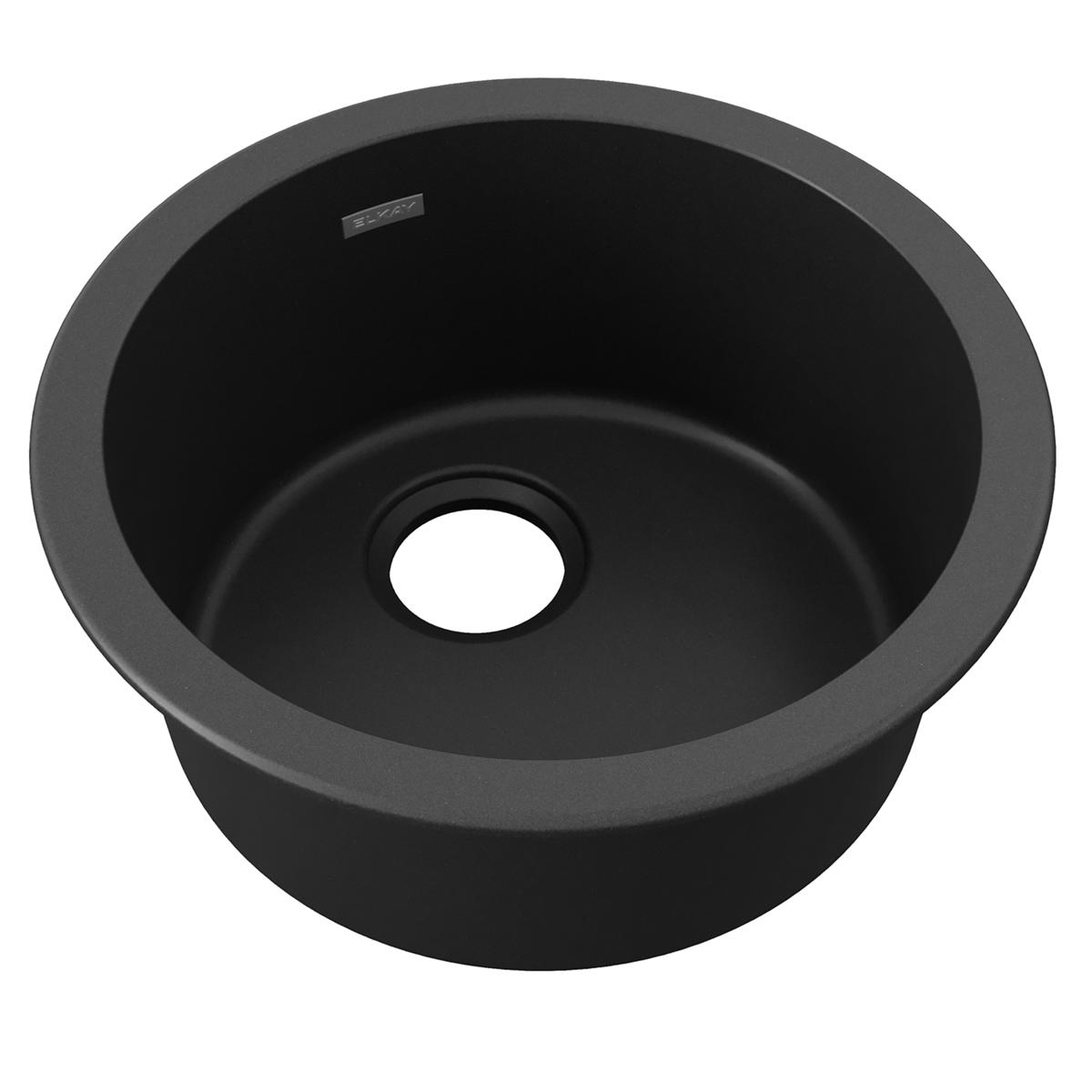 black single bowl dual mount bar sink