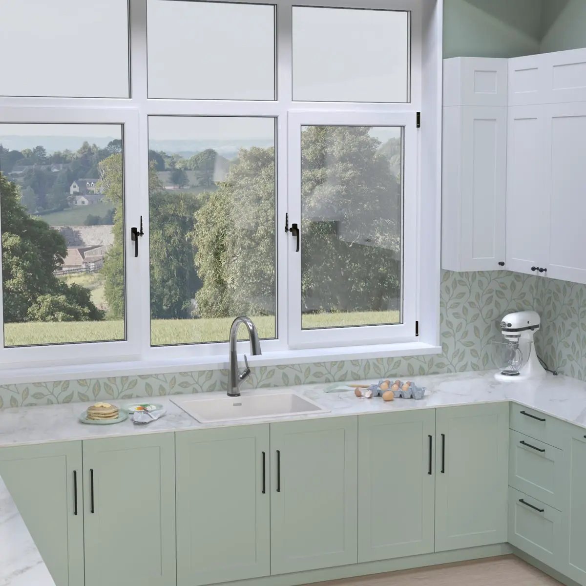black single bowl drop-in sink kit
