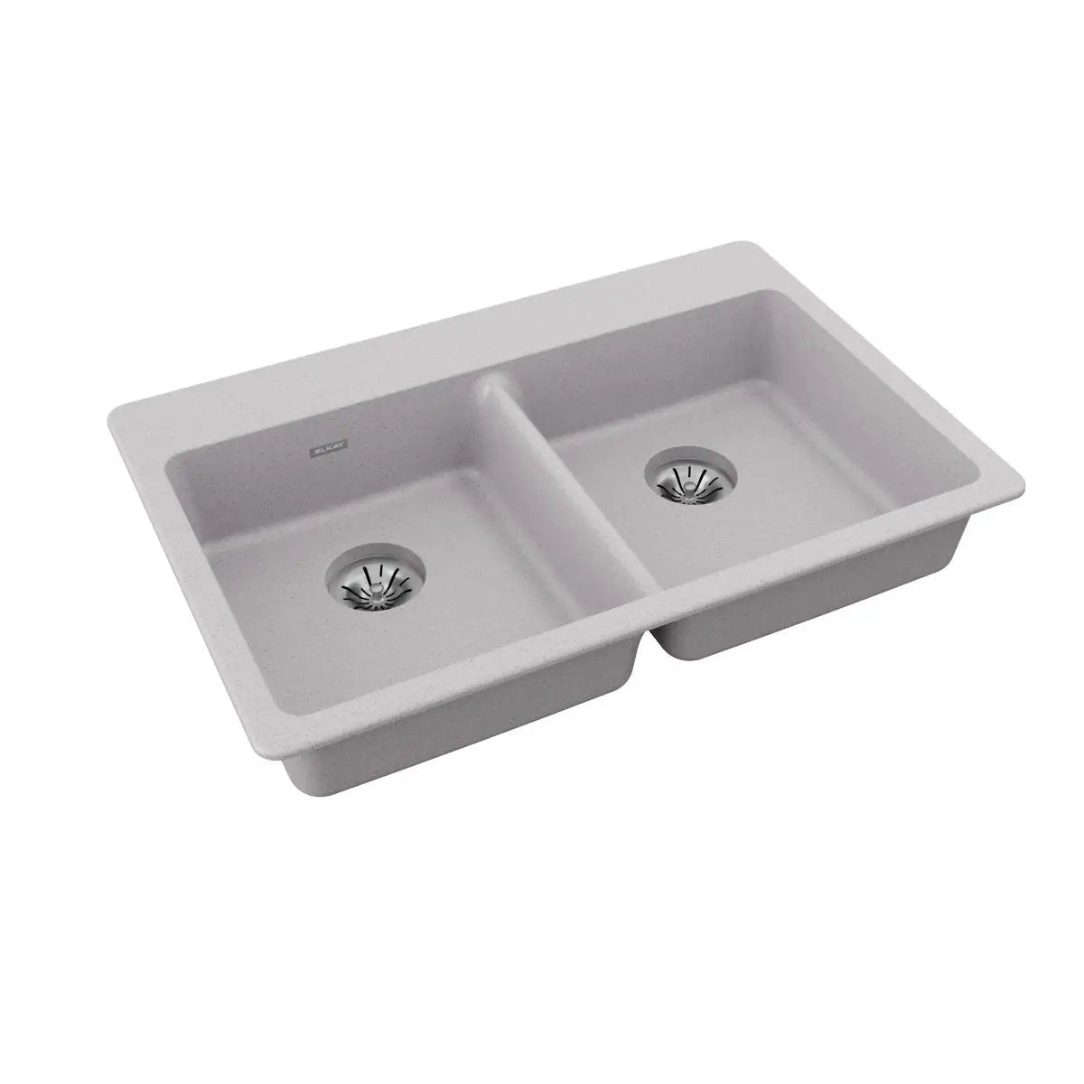 Elkay Quartz Classic 33" x 22" x 5-1/2" Double Bowl Drop-in ADA Sink with Perfect Drain by Elkay
