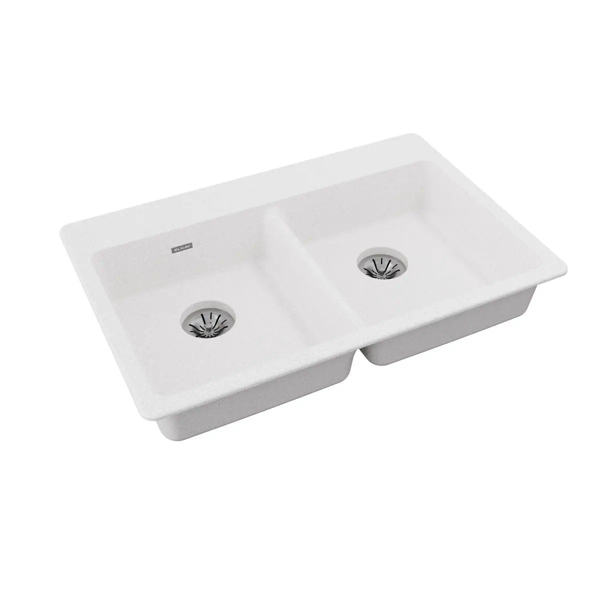 Elkay Quartz Classic 33" x 22" x 5-1/2" Double Bowl Drop-in ADA Sink with Perfect Drain by Elkay