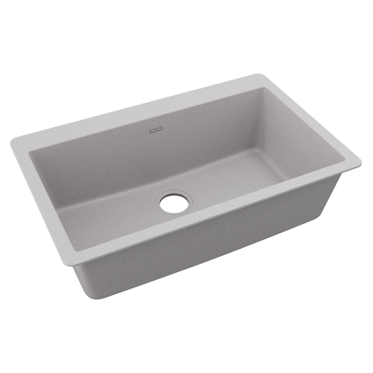 Elkay Quartz Classic 33" x 20-7/8" x 9-7/16" Single Bowl Drop-in Sink