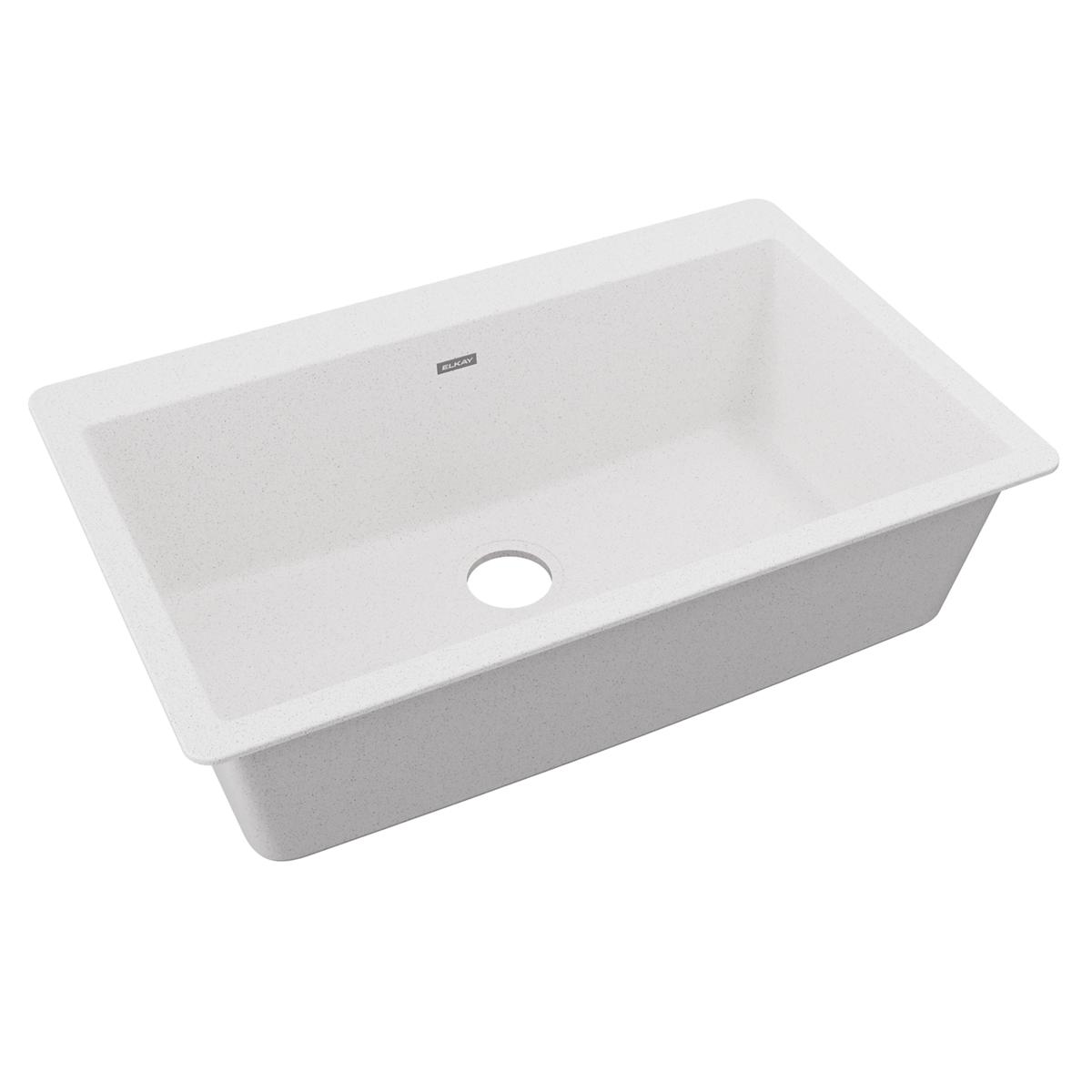 Elkay Quartz Classic 33" x 20-7/8" x 9-7/16" Single Bowl Drop-in Sink