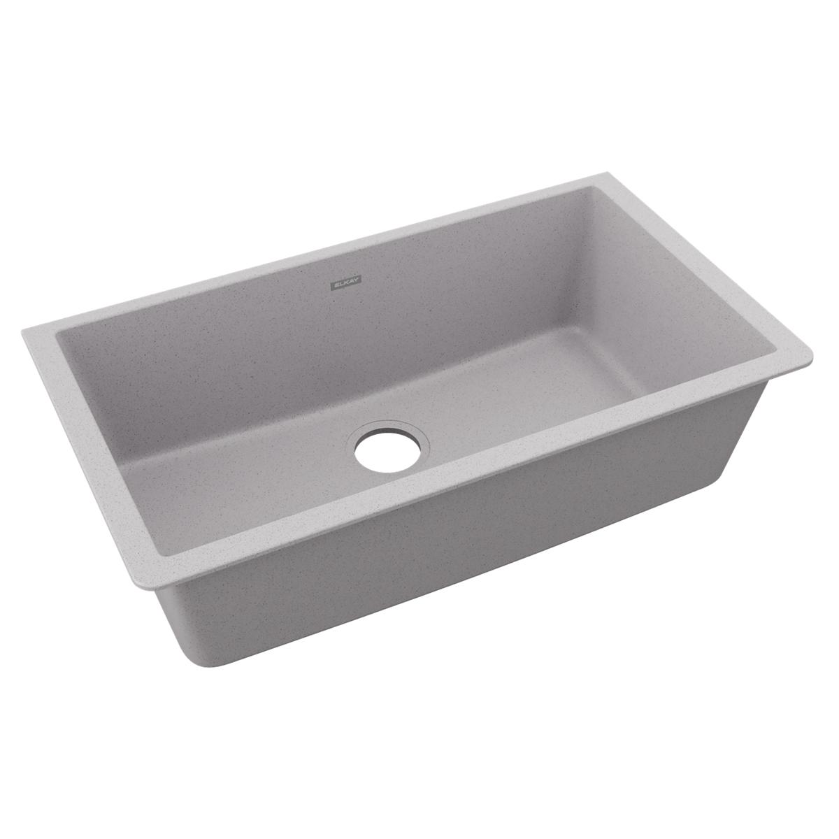 Elkay Quartz Classic 33" x 18-7/16" x 9-7/16" Single Bowl Undermount Sink by Elkay
