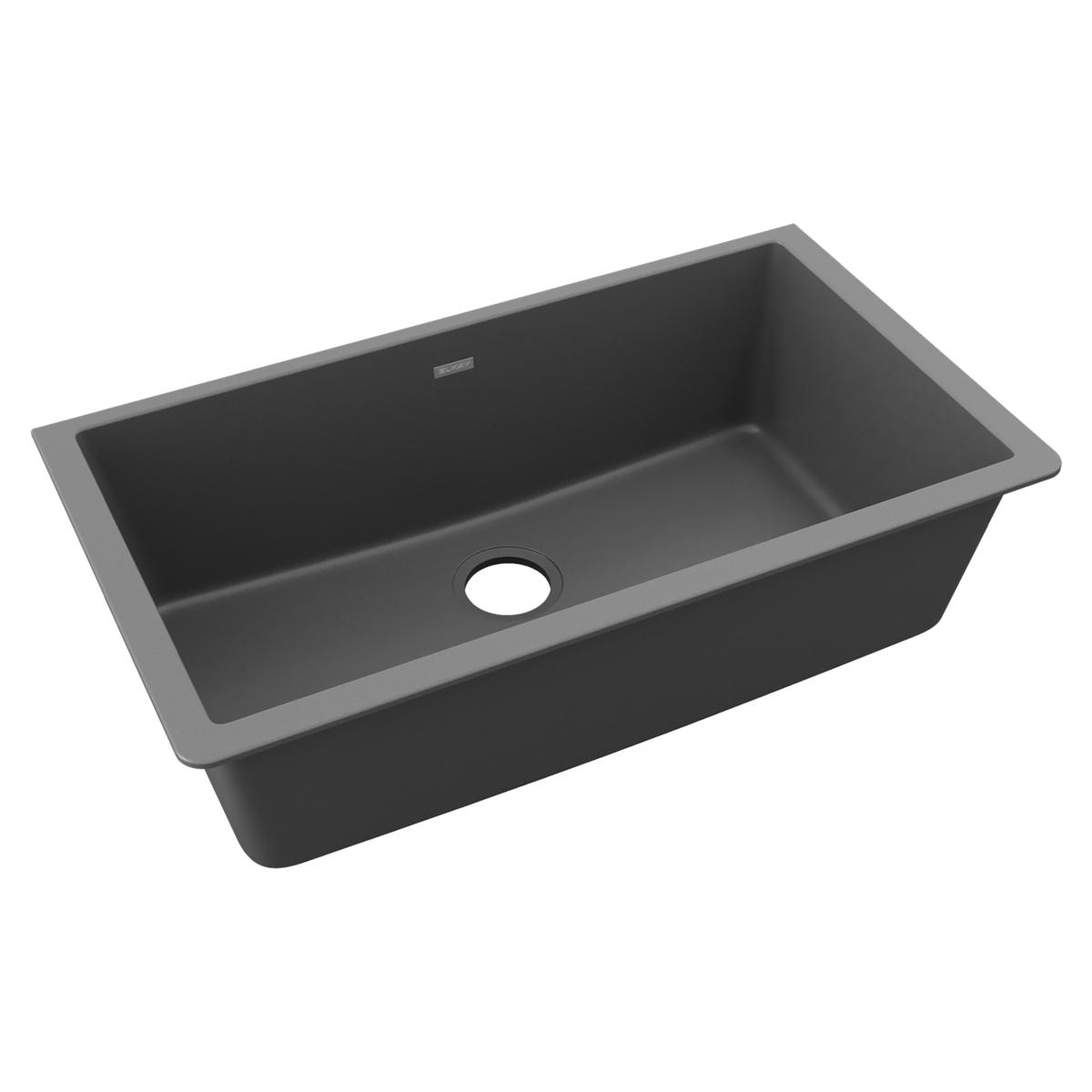 Elkay Quartz Classic 33" x 18-7/16" x 9-7/16" Single Bowl Undermount Sink by Elkay