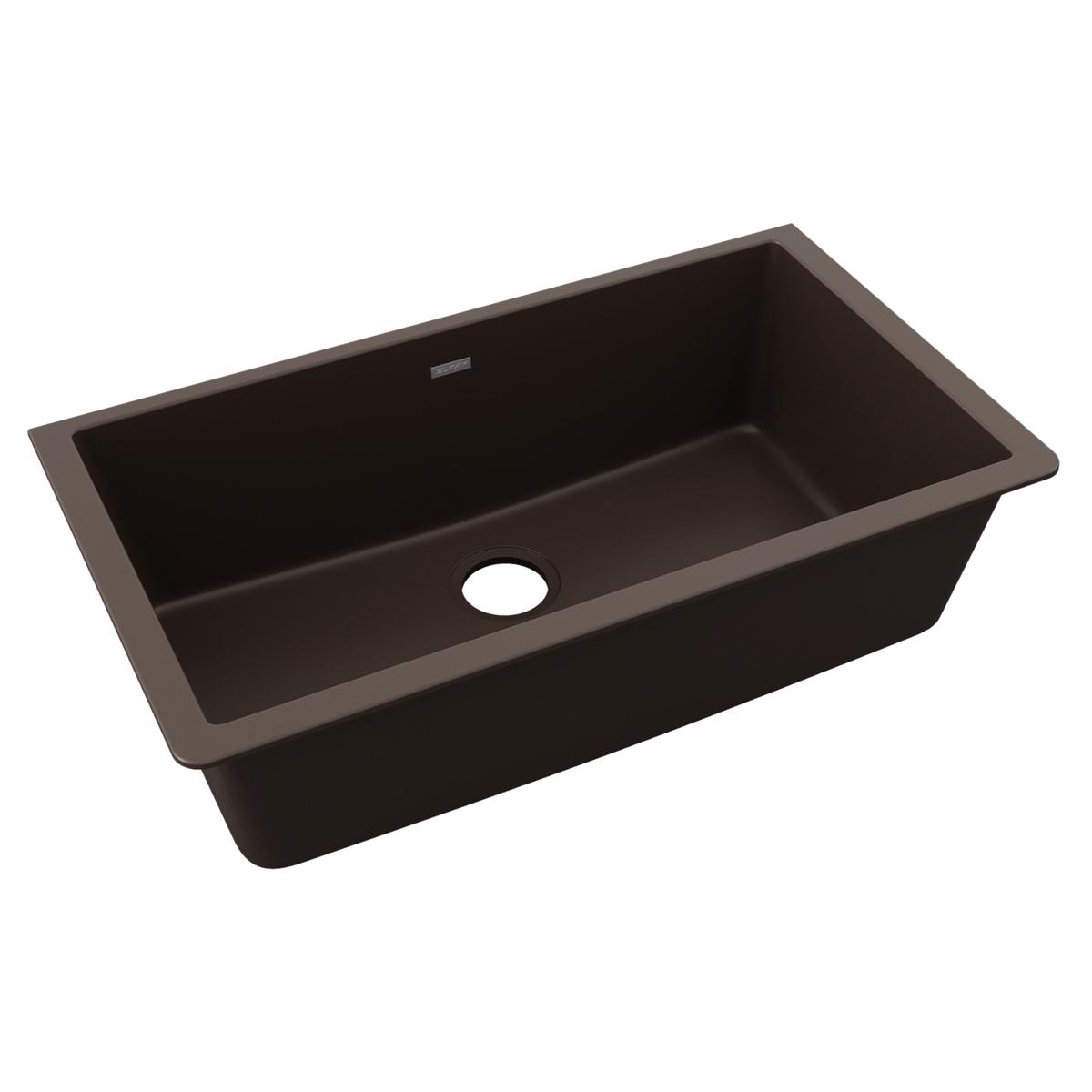Elkay Quartz Classic 33" x 18-7/16" x 9-7/16" Single Bowl Undermount Sink by Elkay