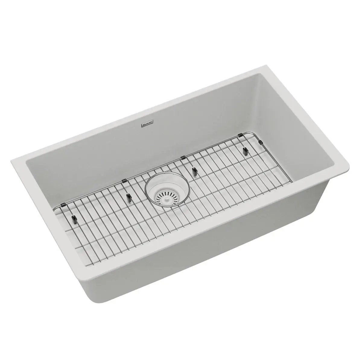 Elkay Quartz Classic 33" x 18-7/16" x 9-7/16" Single Bowl Undermount Sink Kit by Elkay