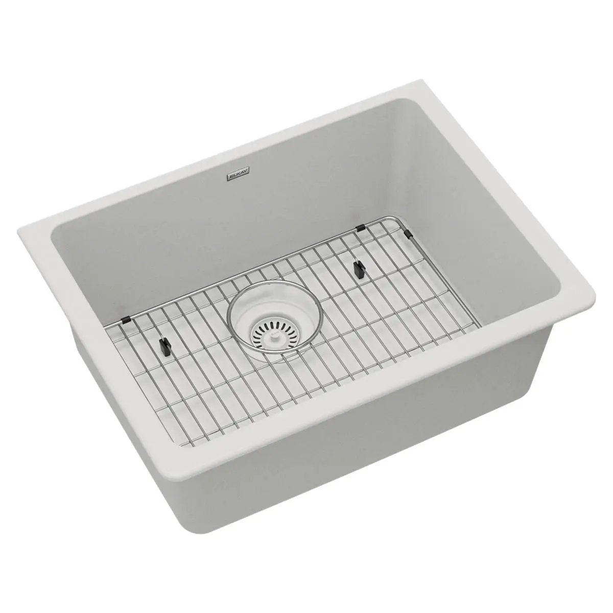 Elkay Quartz Classic 24-5/8" x 18-1/2" x 9-1/2" Single Bowl Undermount Sink Kit by Elkay