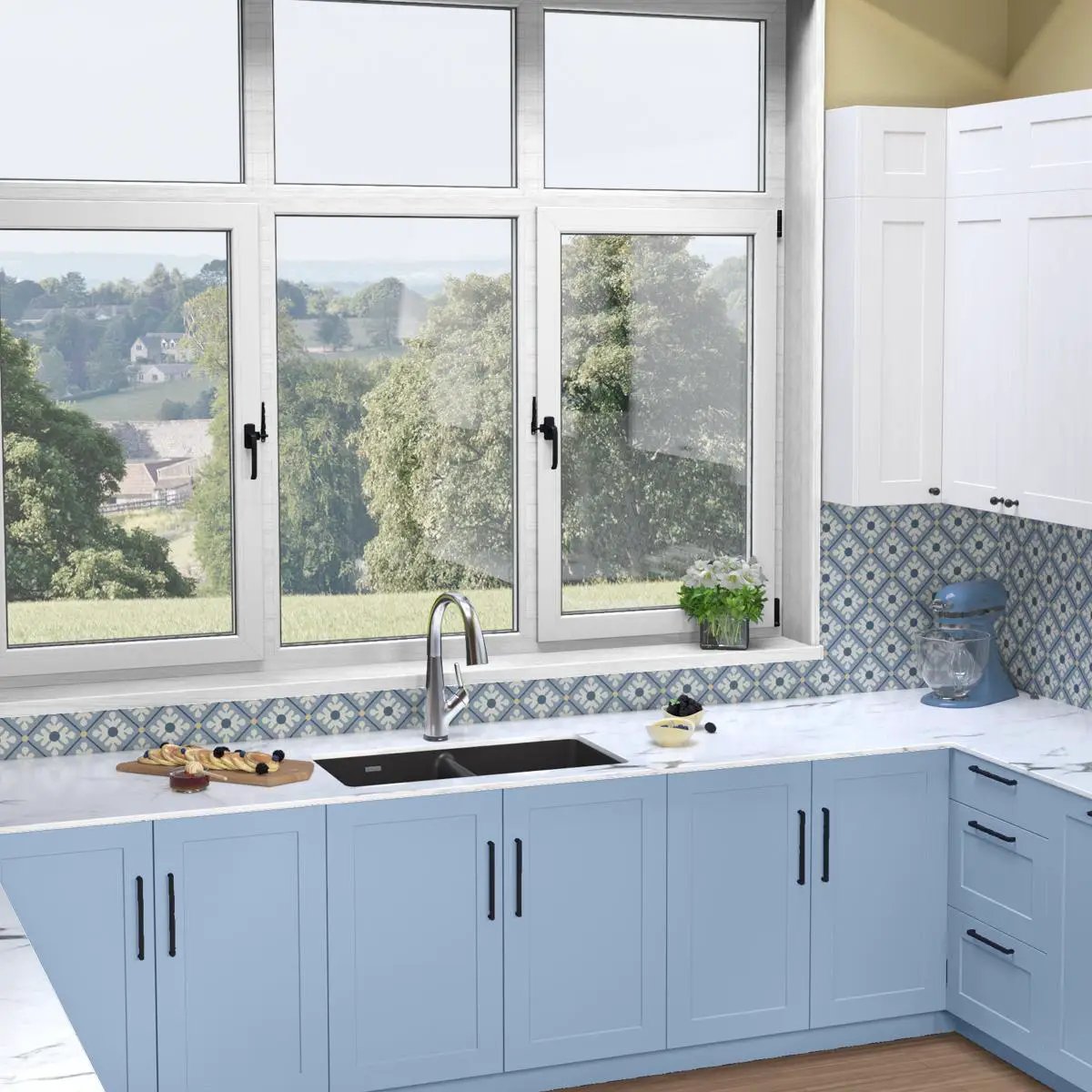 black equal double bowl undermount sink