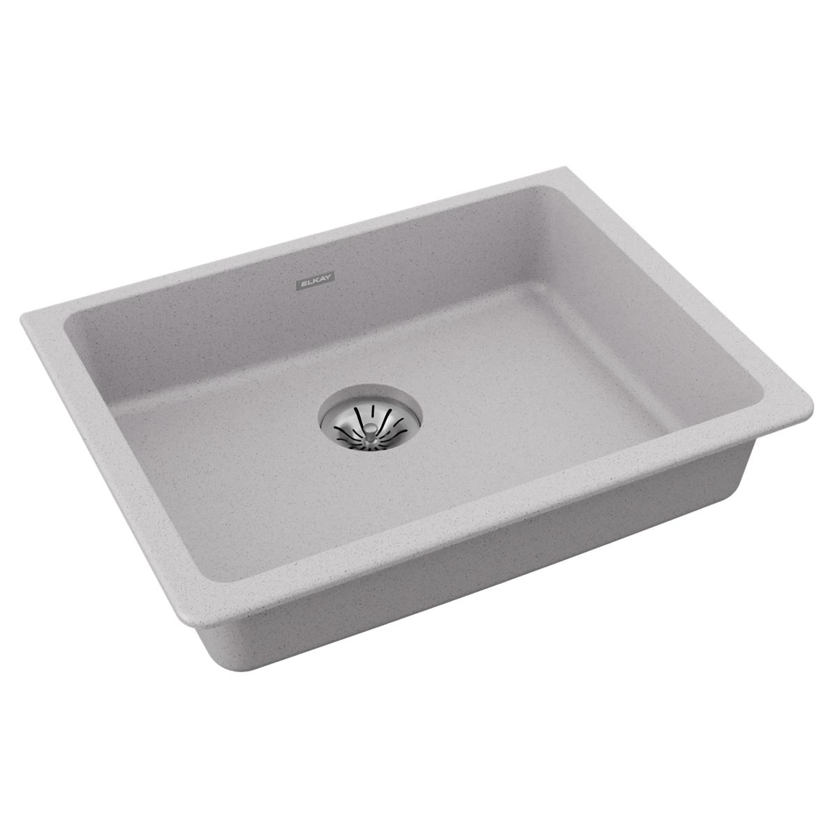 Elkay Quartz Classic 25" x 18-1/2" x 5-1/2" Single Bowl Undermount ADA Sink with Perfect Drain
