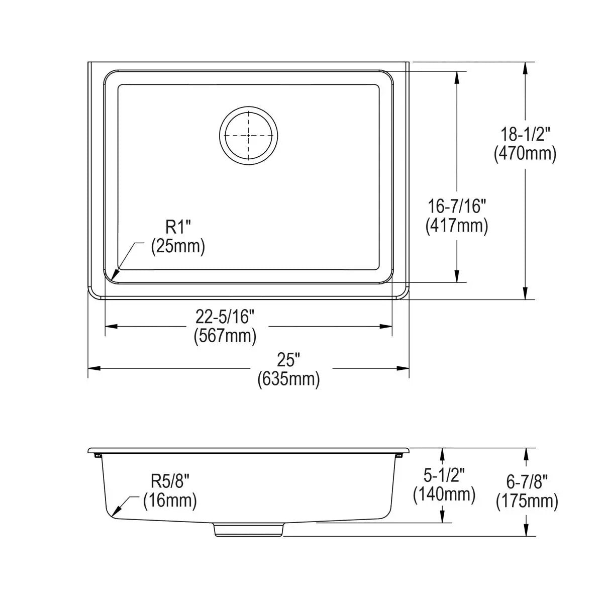 black single bowl undermount ada sink