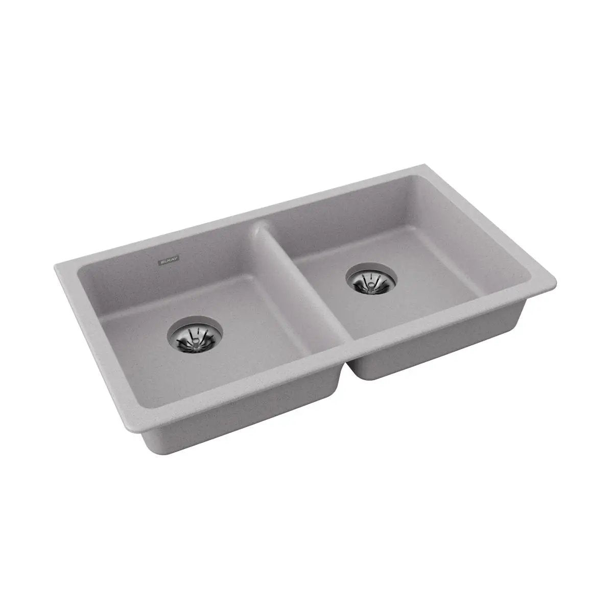 Elkay Quartz Classic 33" x 18-1/2" x 5-1/2" Double Bowl Undermount ADA Sink with Perfect Drain by Elkay