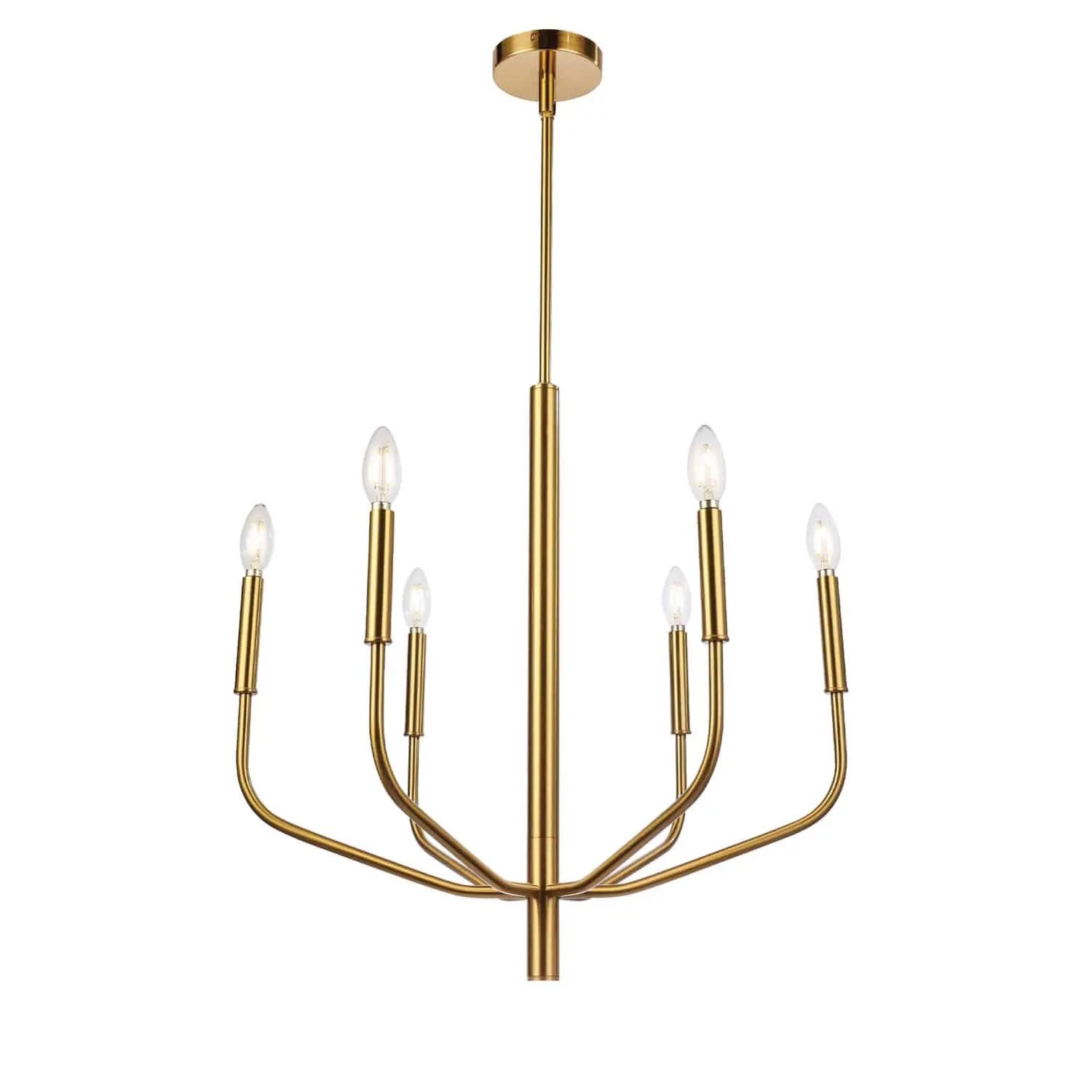 aged brass chandeliers