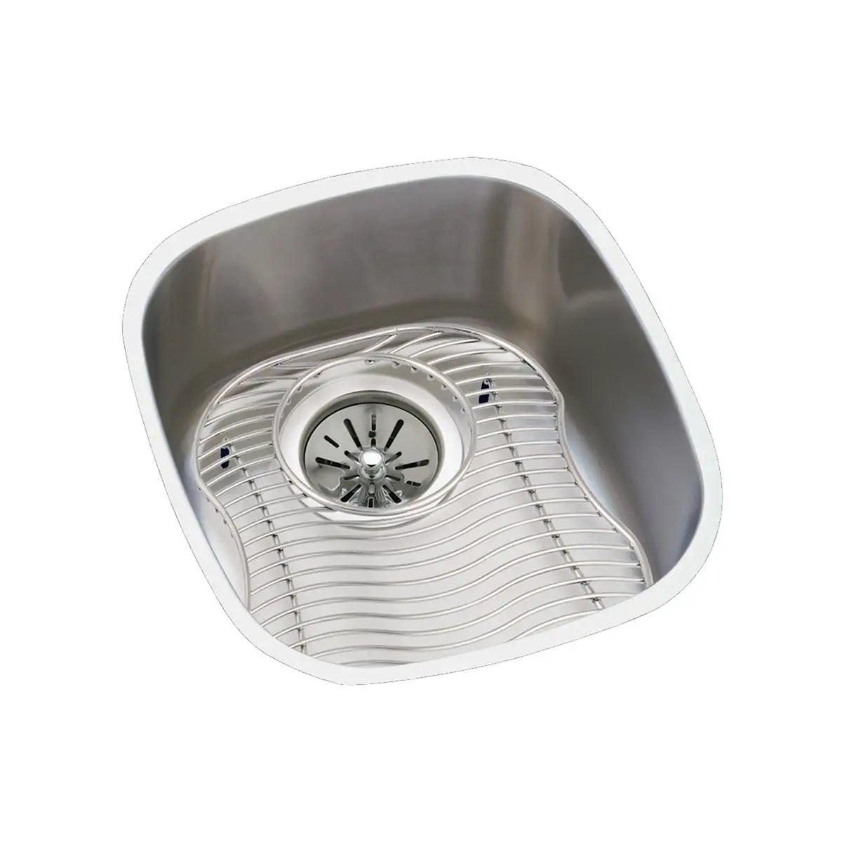 lustrous satin single bowl undermount sink kit