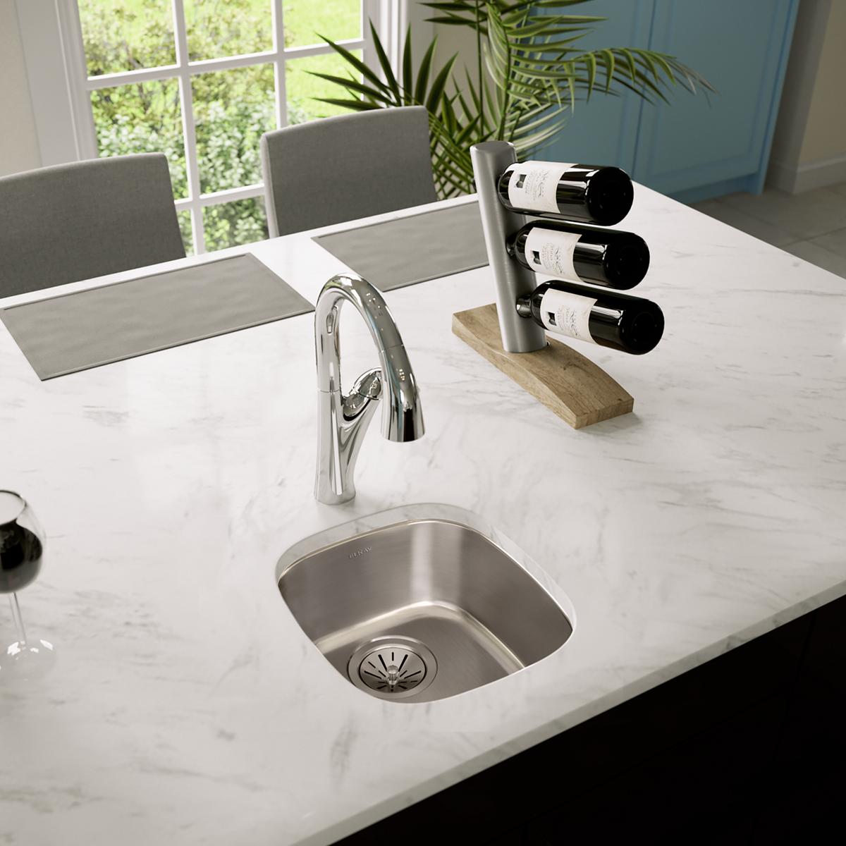lustrous satin single bowl undermount sink