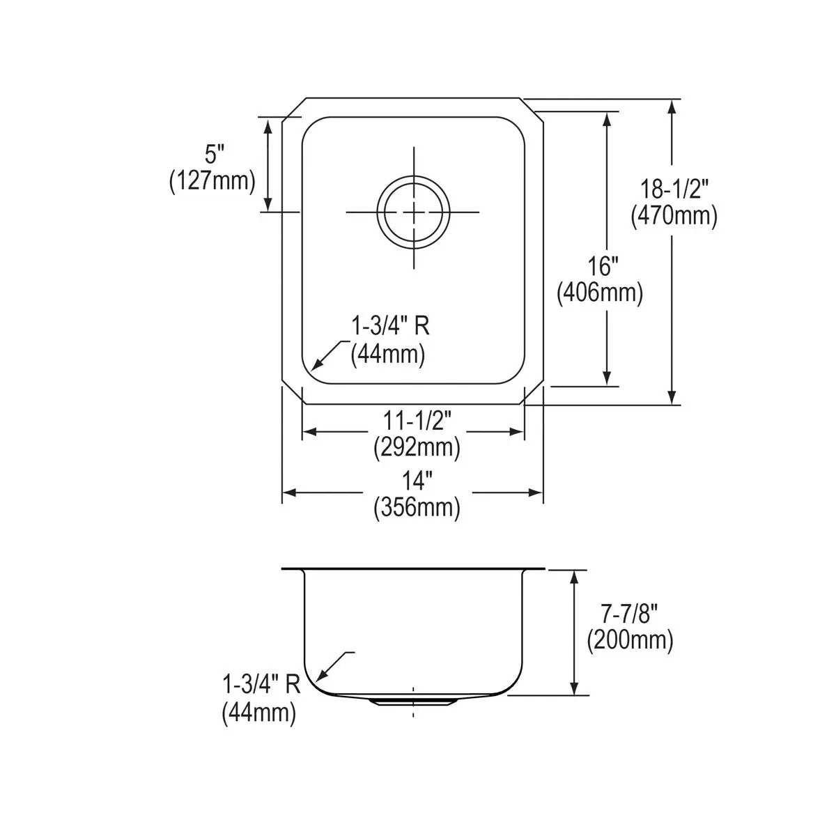 lustrous satin single bowl undermount sink