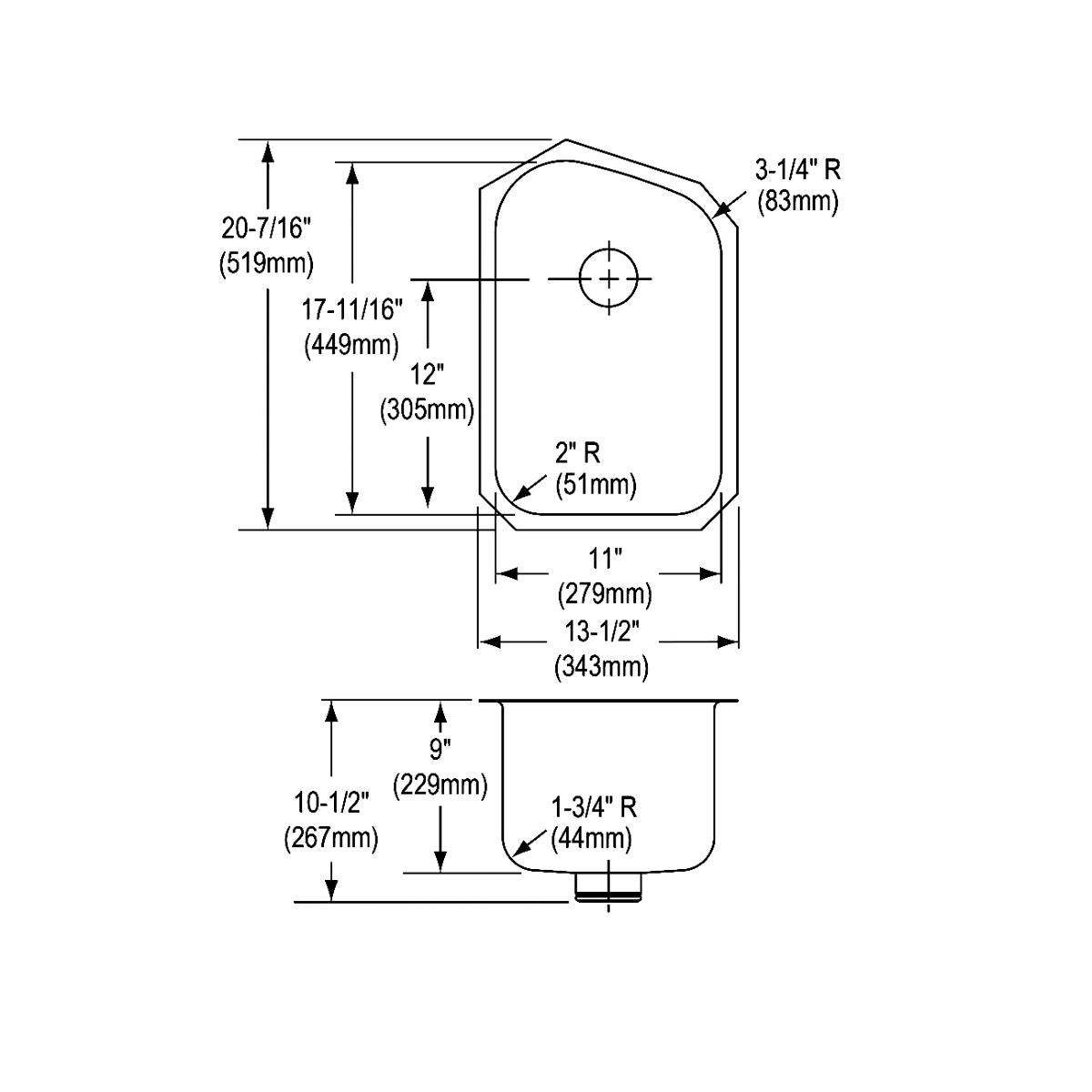 lustrous satin single bowl undermount sink