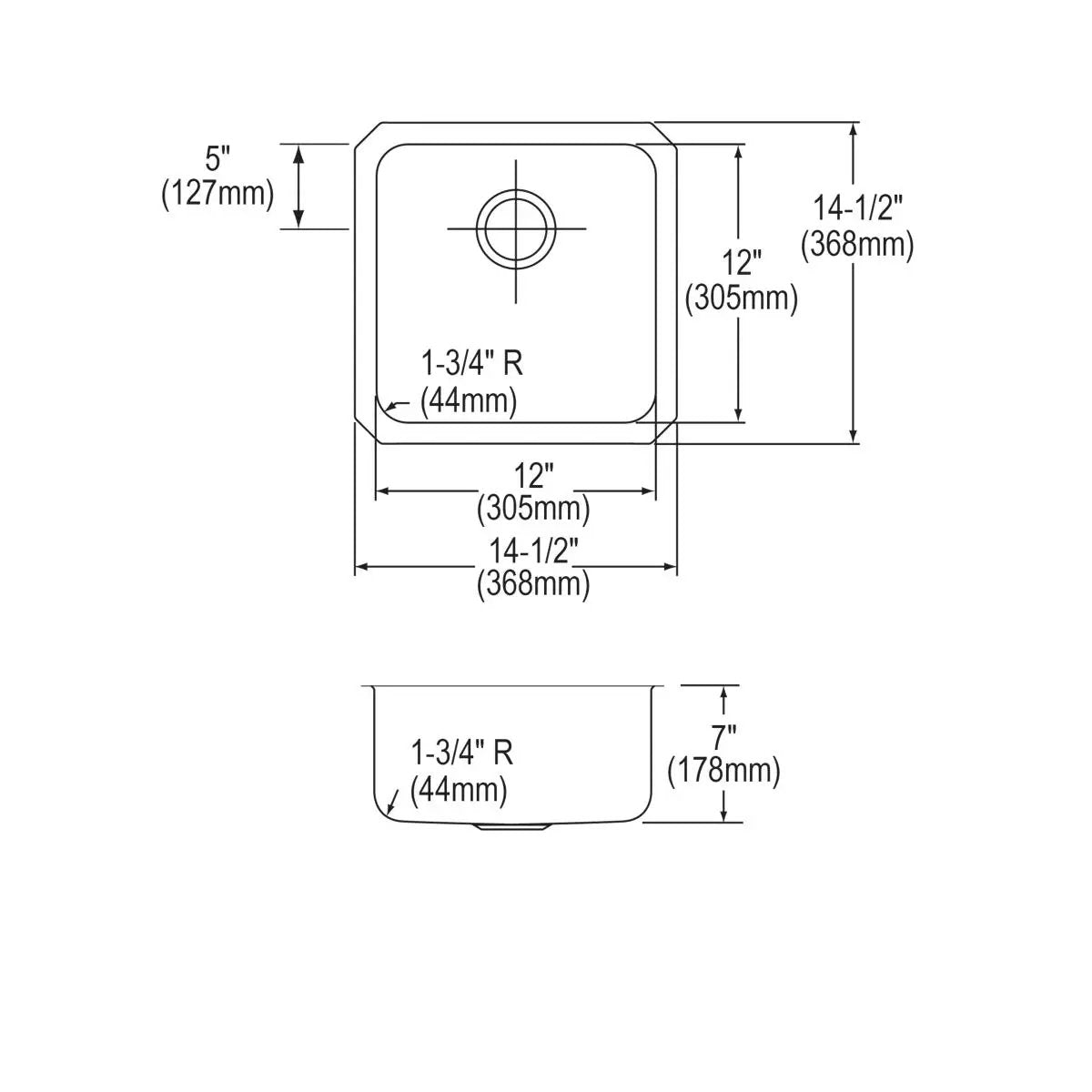 lustrous satin single bowl undermount sink