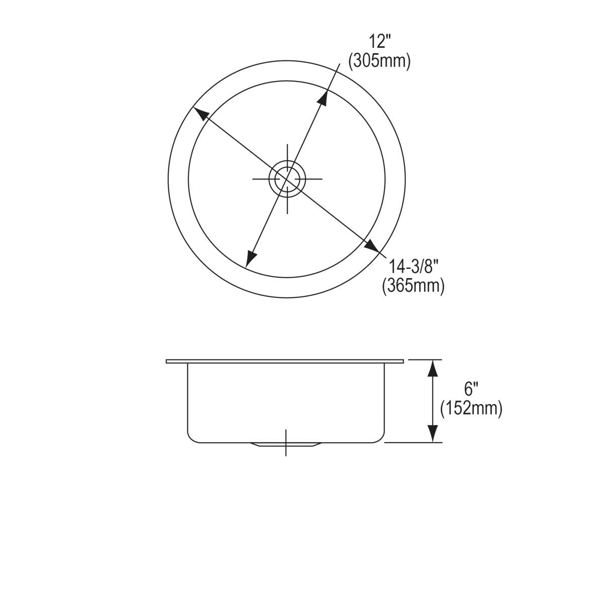 lustrous satin single bowl undermount sink
