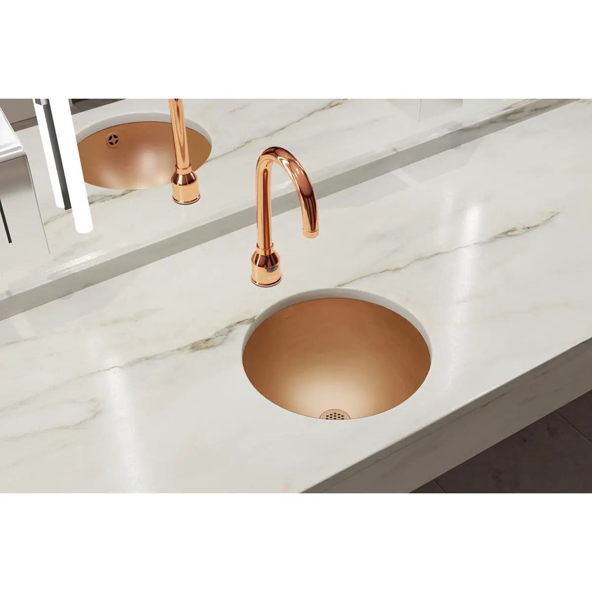 lustrous satin single bowl undermount bathroom sink