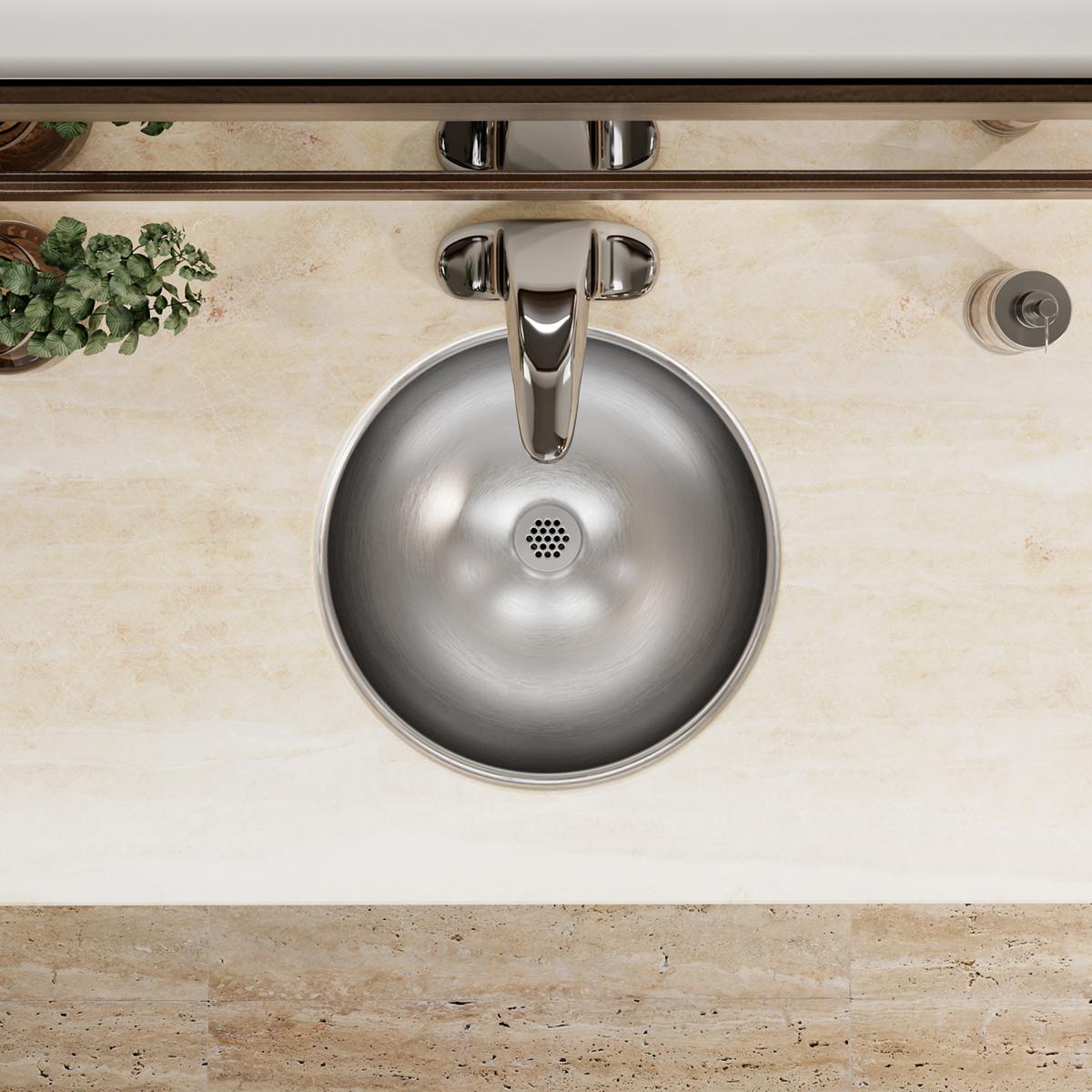 lustrous satin single bowl undermount bathroom sink