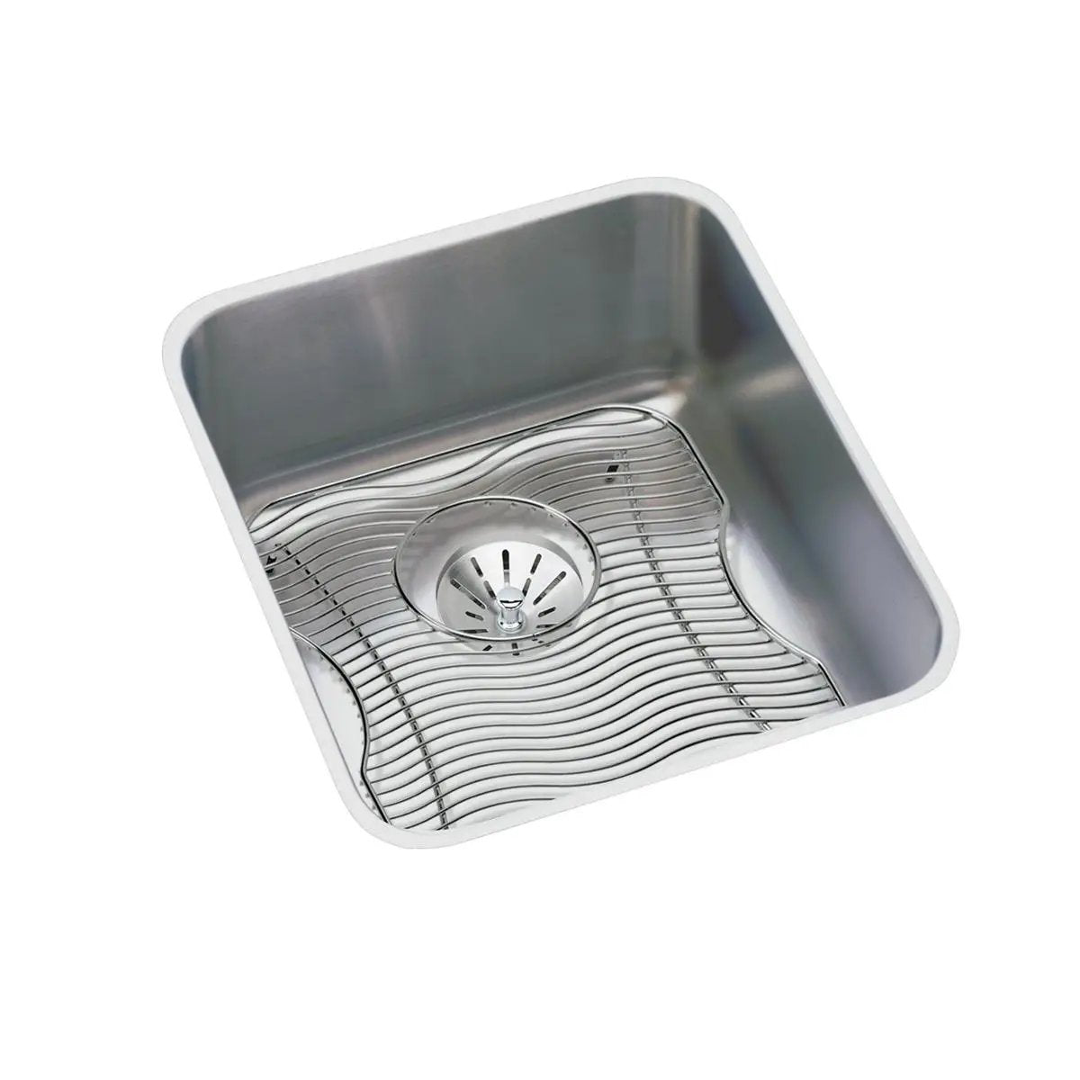 lustrous satin single bowl undermount sink kit