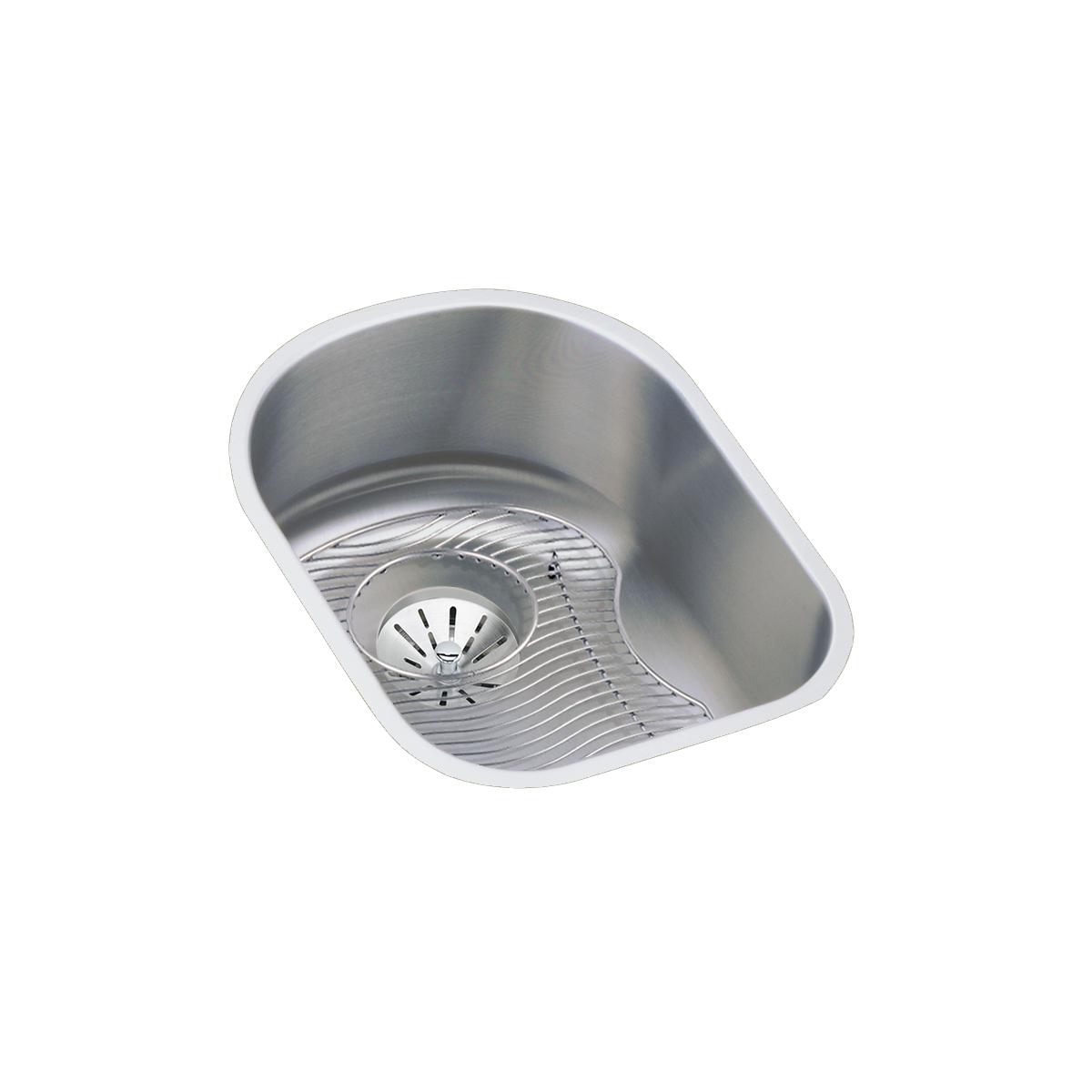 lustrous satin single bowl undermount sink kit