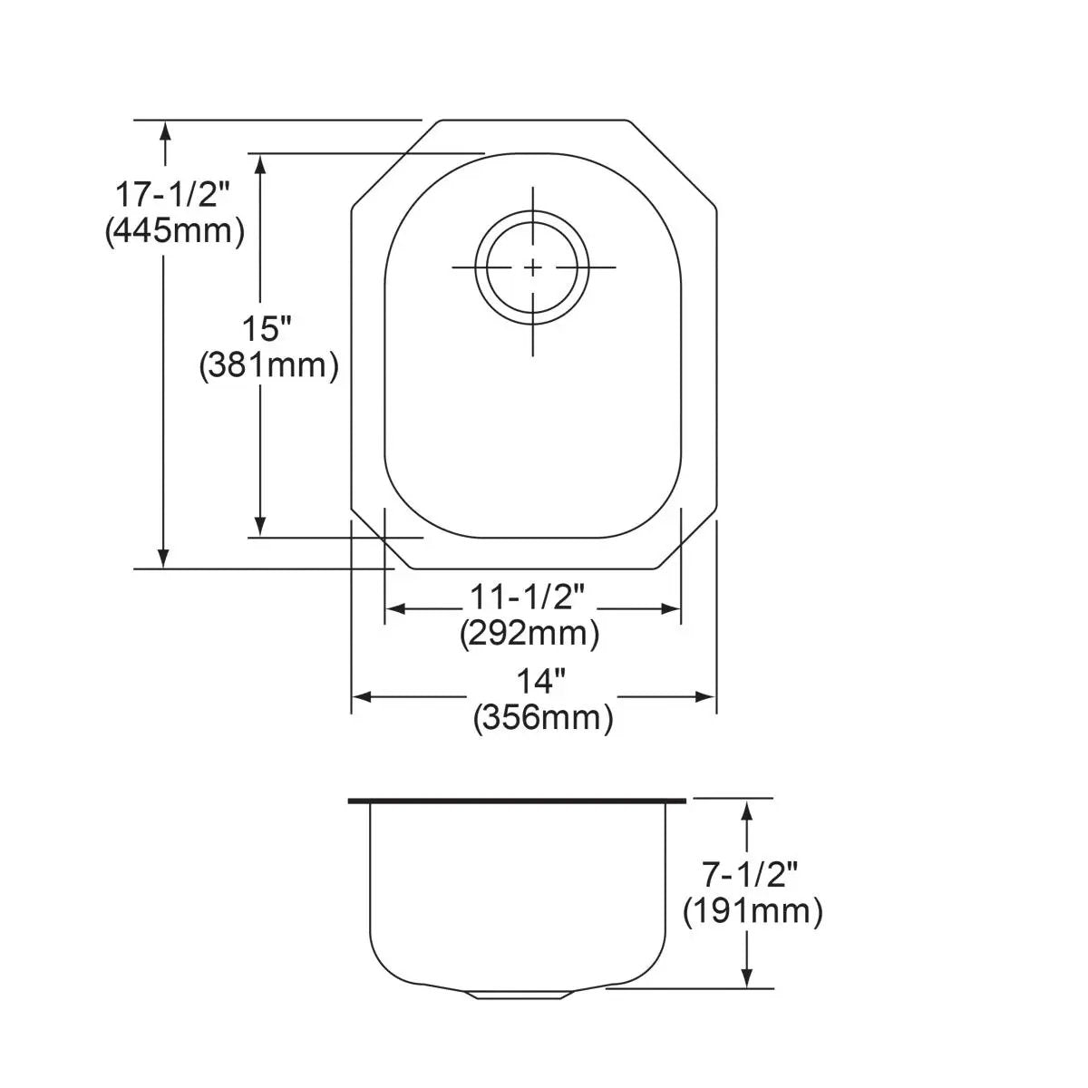 lustrous satin single bowl undermount sink