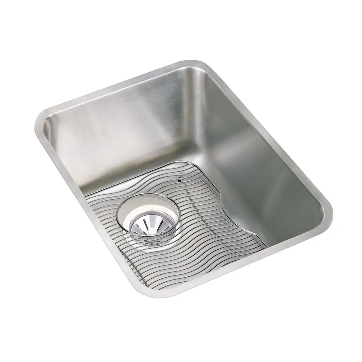 lustrous satin single bowl undermount sink kit