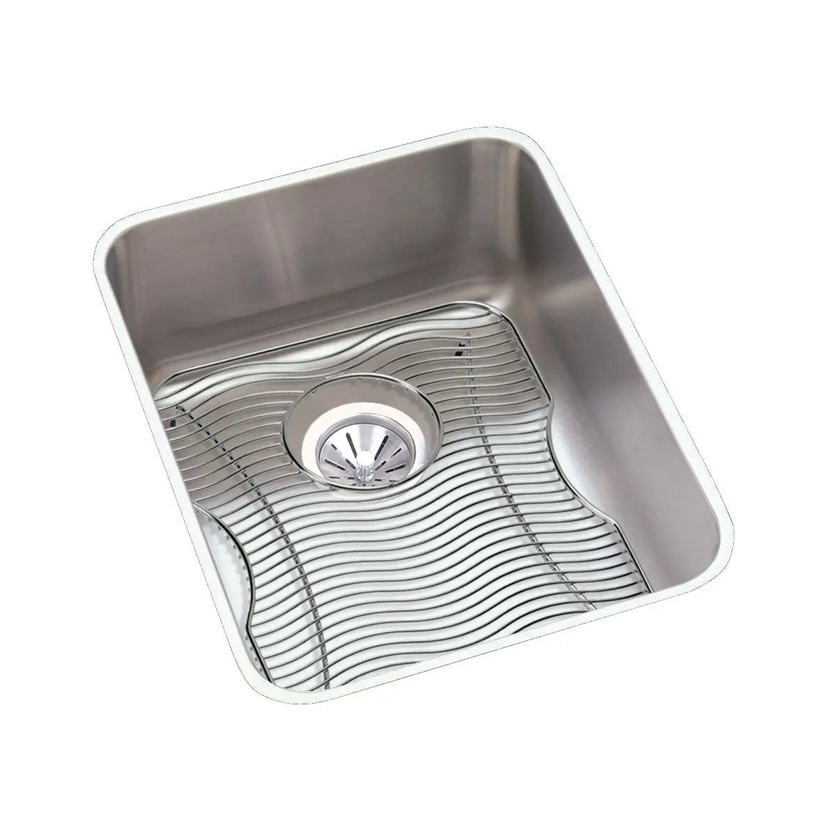 lustrous satin single bowl undermount sink kit