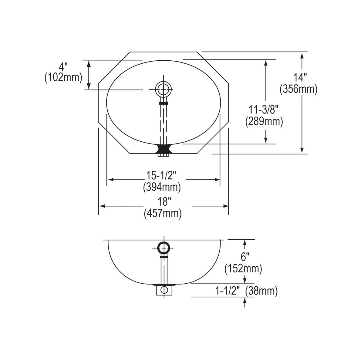 lustrous satin single bowl undermount bathroom sink