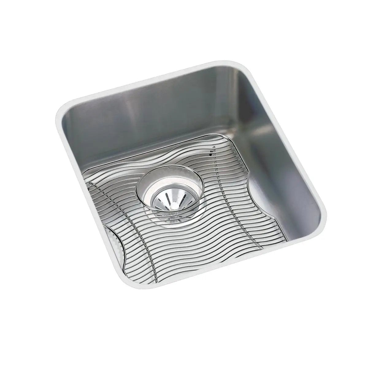 lustrous satin single bowl undermount sink kit