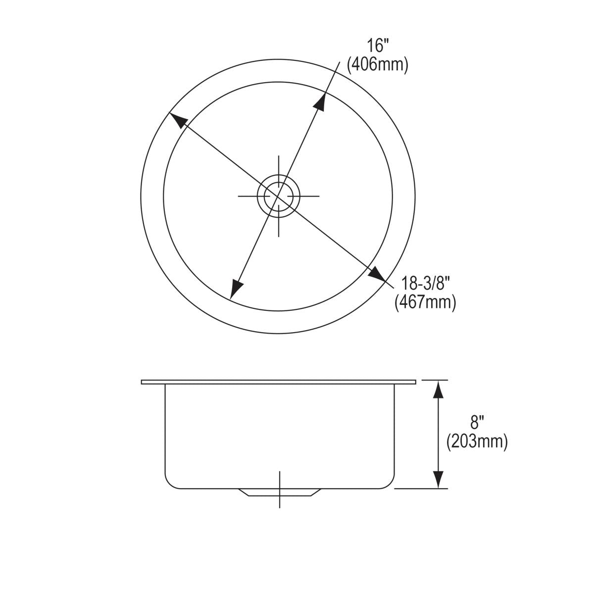 lustrous satin single bowl undermount sink