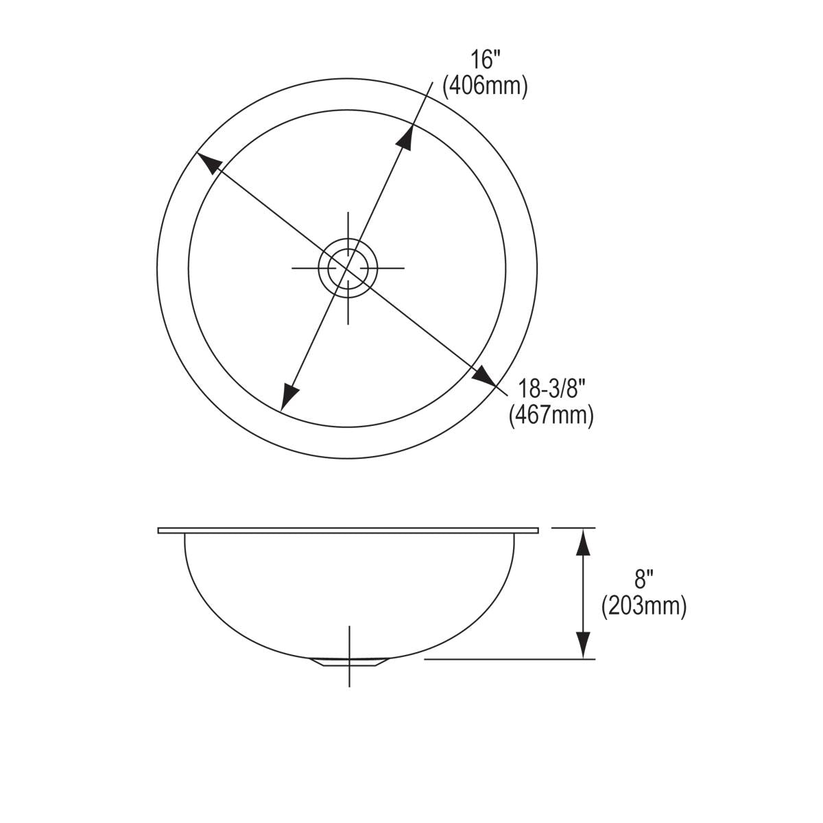 lustrous satin single bowl undermount bathroom sink