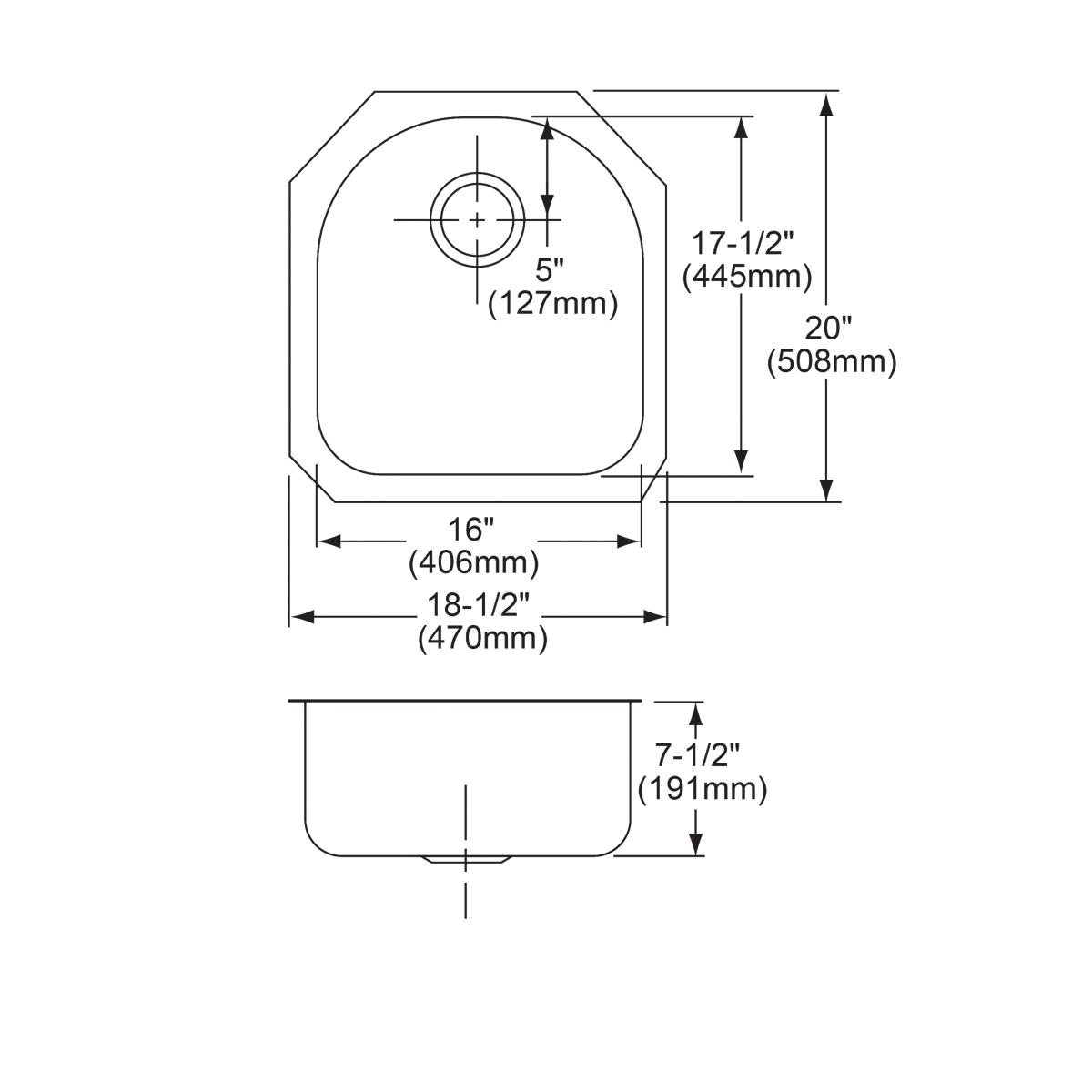 lustrous satin single bowl undermount sink
