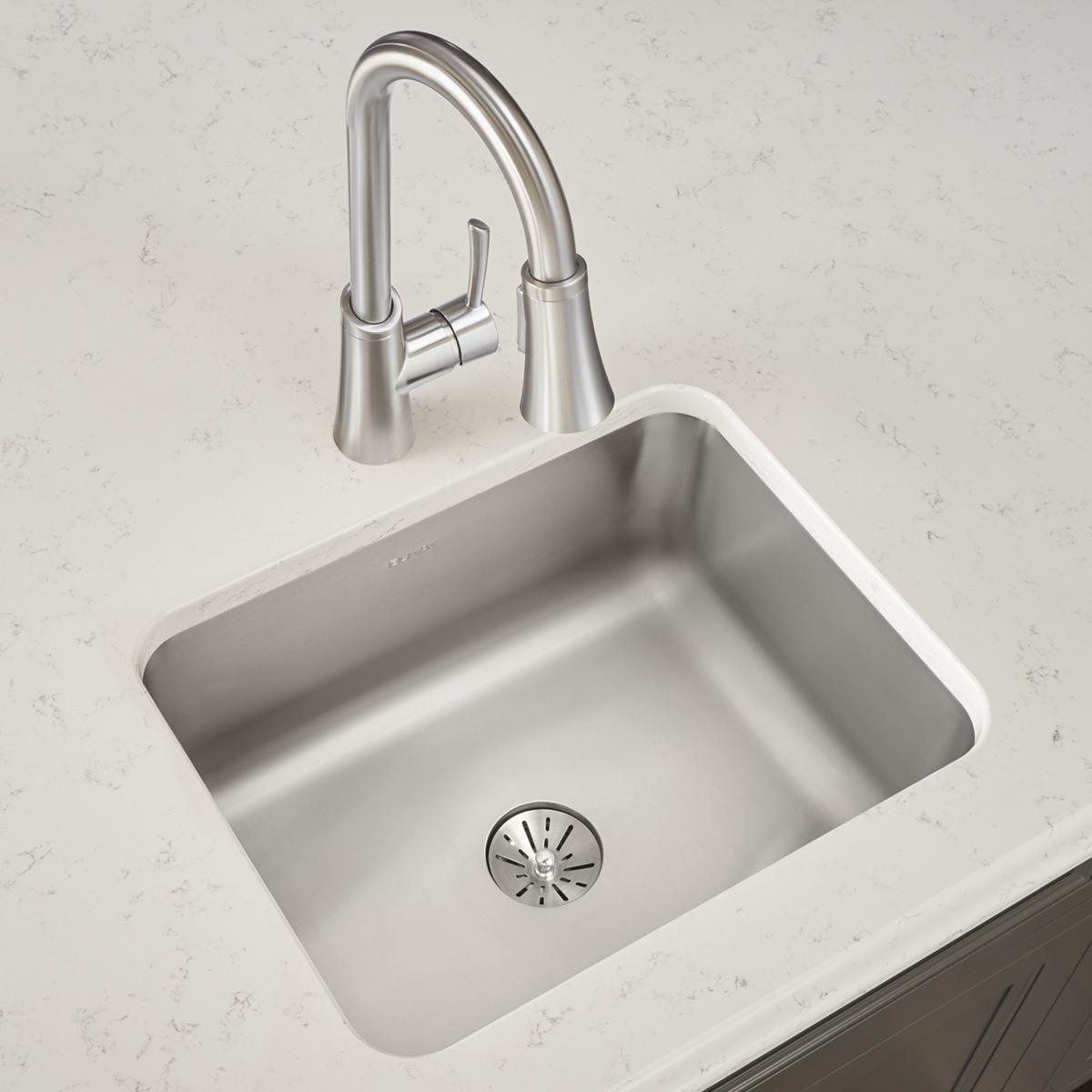 lustrous satin single bowl undermount sink