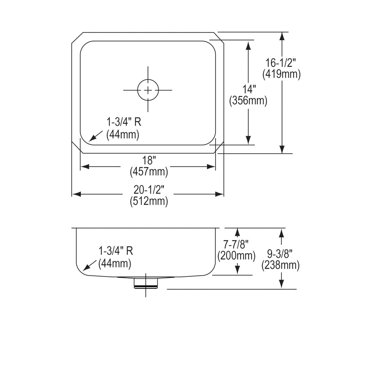 lustrous satin single bowl undermount sink