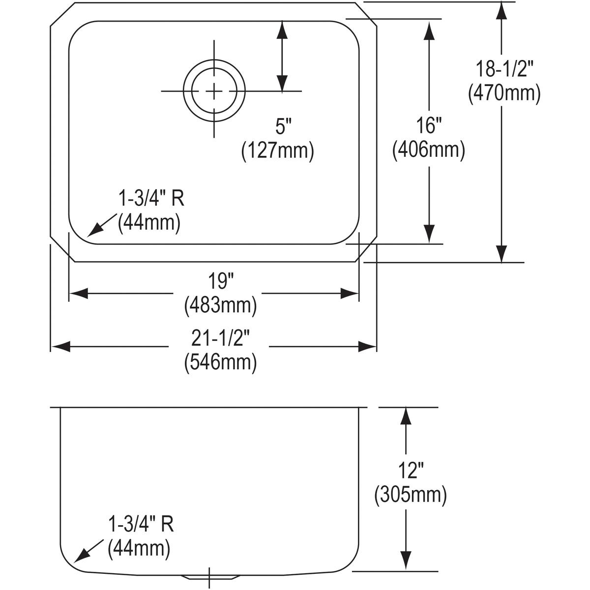 lustrous satin single bowl undermount sink