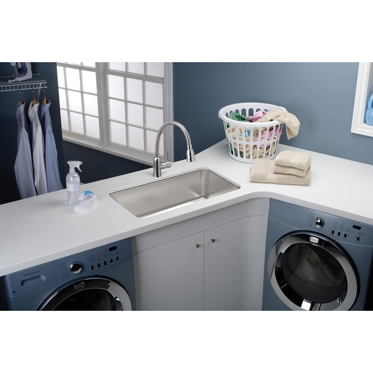 lustrous satin single bowl undermount sink