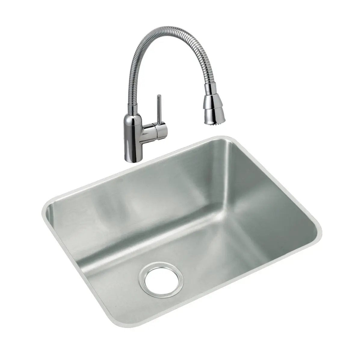 lustrous satin single bowl undermount sink