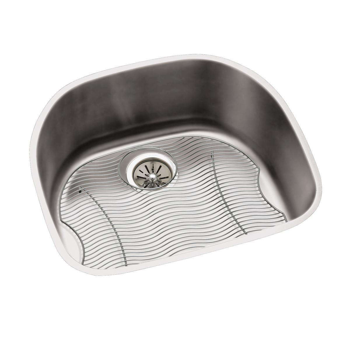 lustrous satin single bowl undermount sink kit