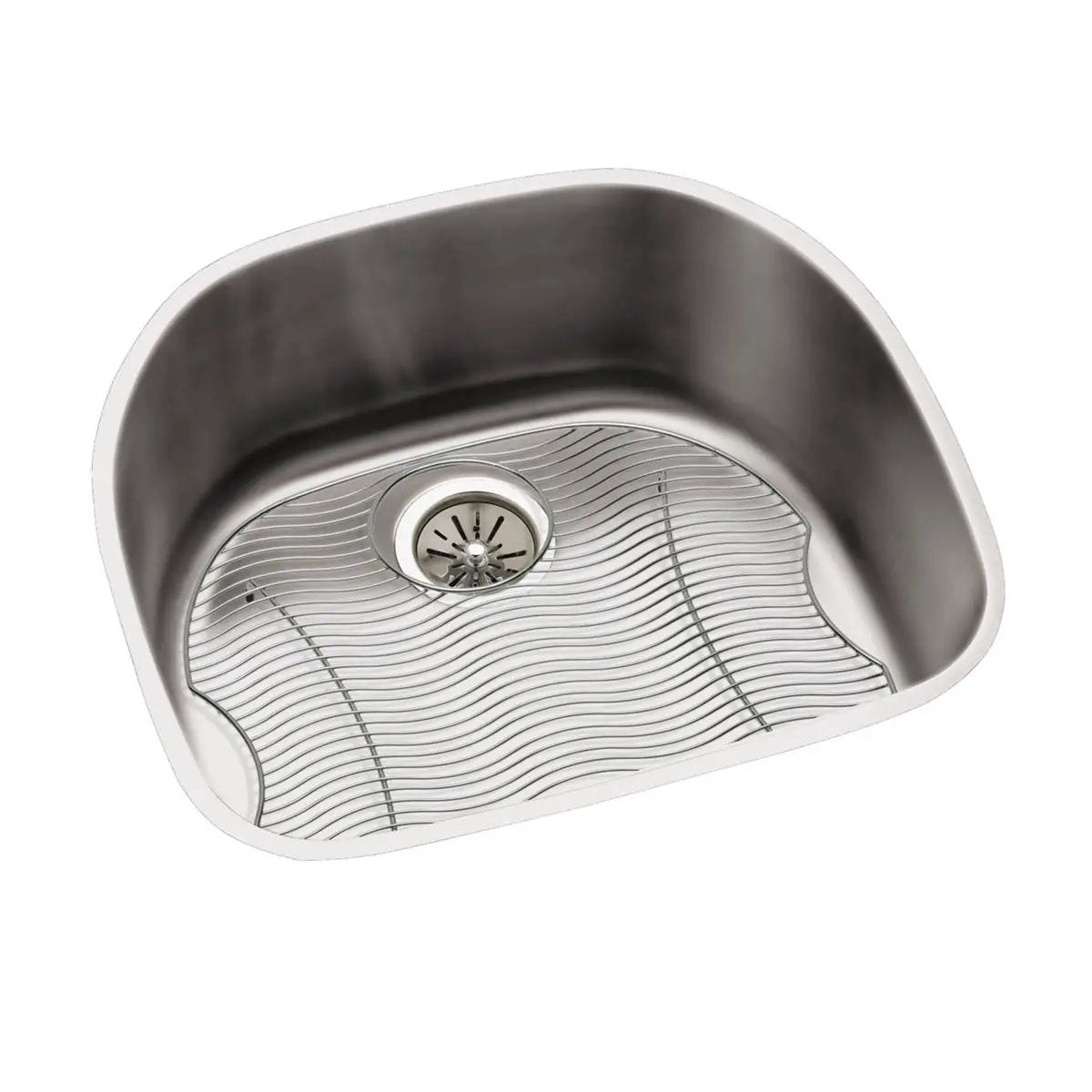 lustrous satin single bowl undermount sink kit